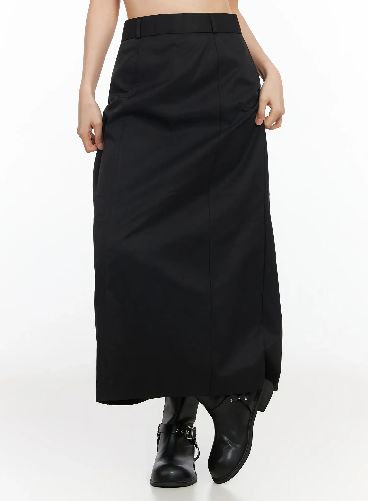 Simple High-Waist Long Skirt IM524 - Image 3