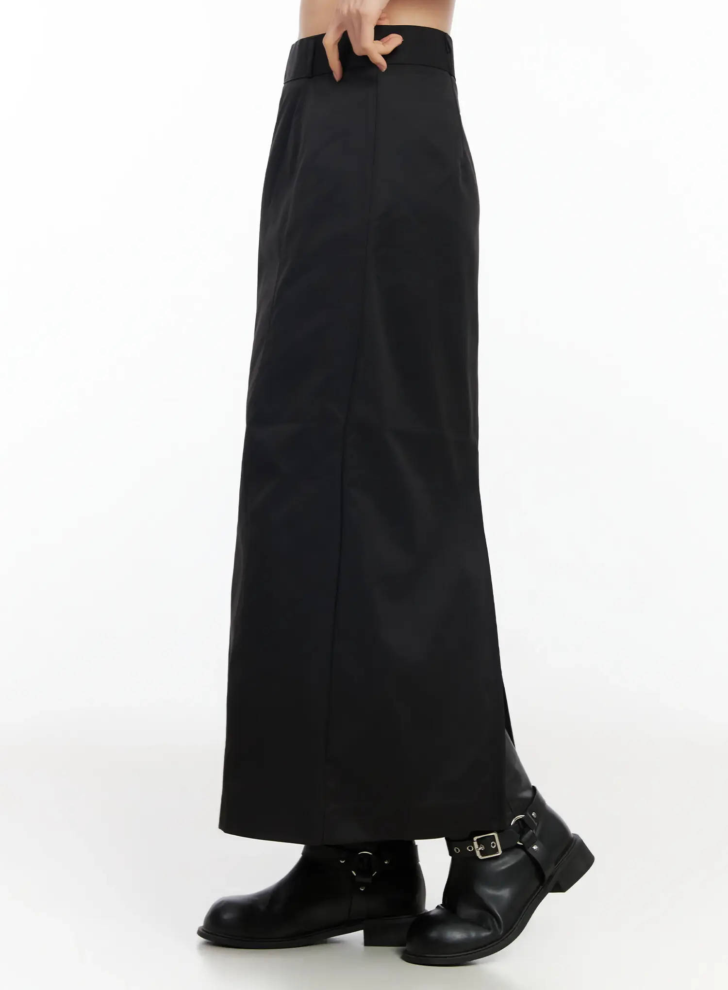 Simple High-Waist Long Skirt IM524 - Image 4