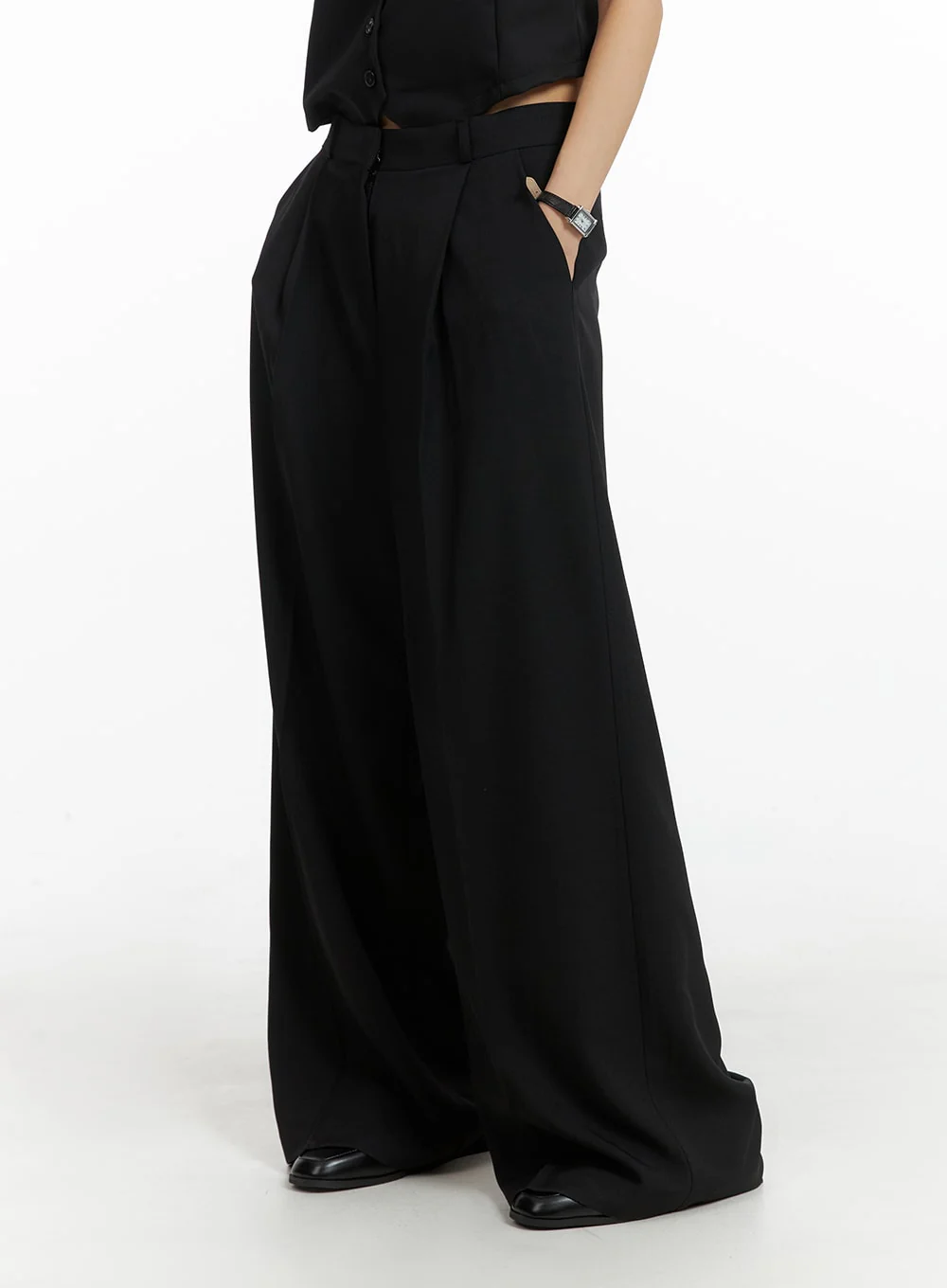 Simple Wide Trousers IM414 - Image 2