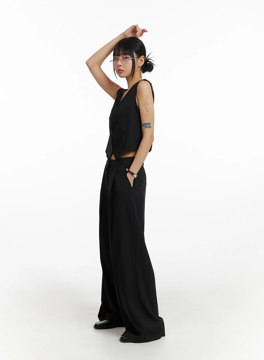 Simple Wide Trousers IM414 - Image 6