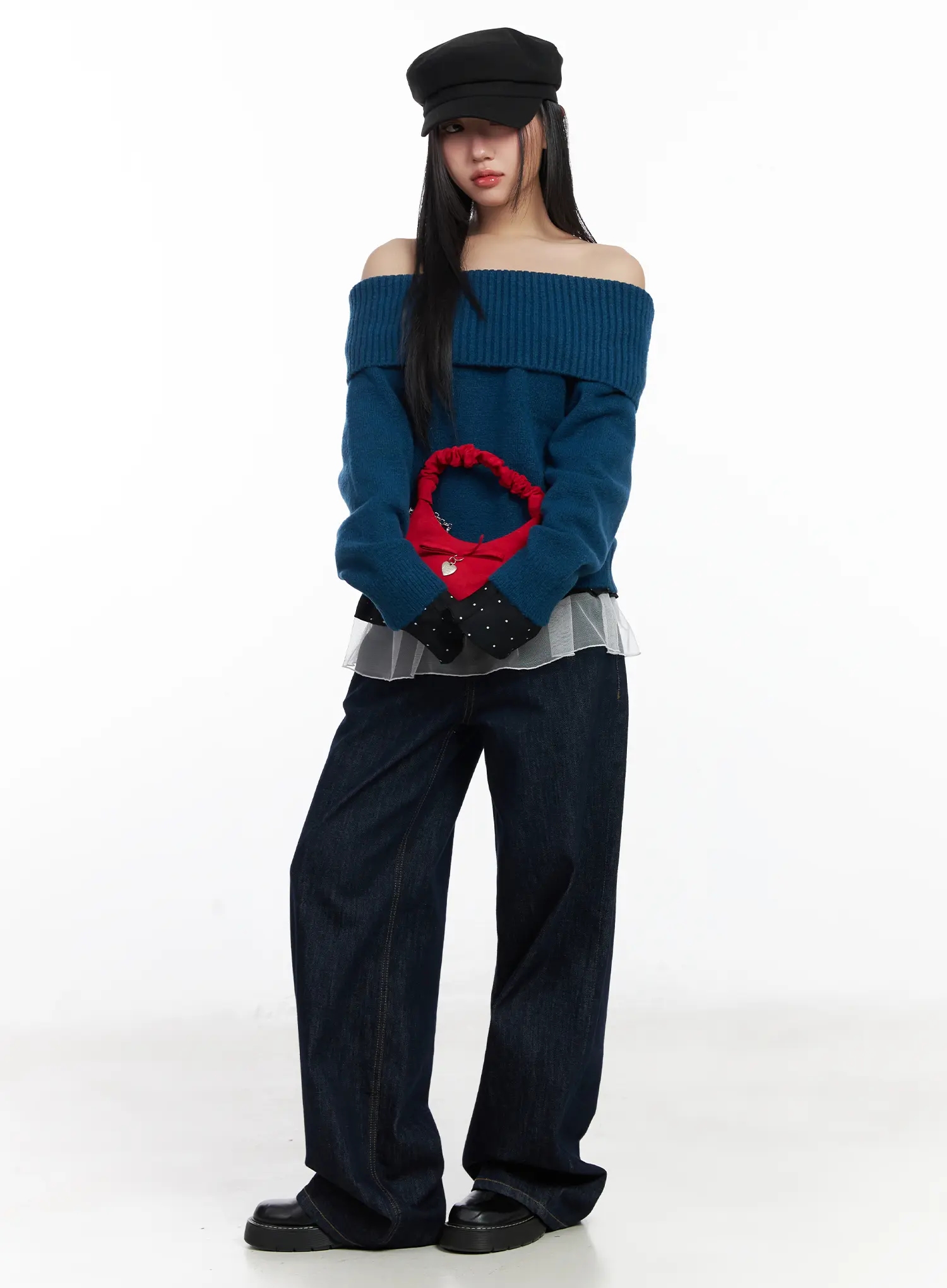 Sisi Wide Leg Embroidered Jeans CF503 - Image 8