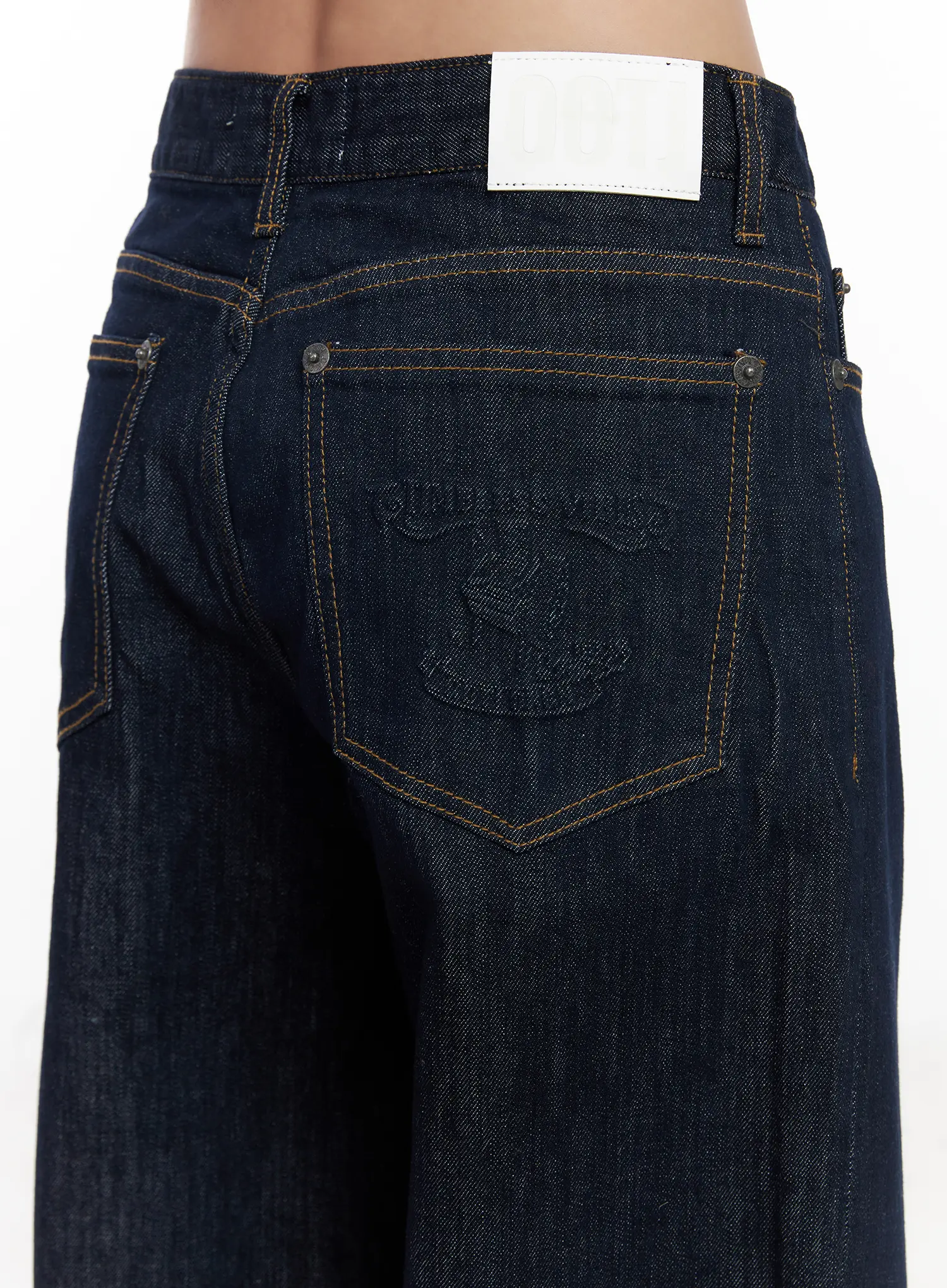 Sisi Wide Leg Embroidered Jeans CF503 - Image 9