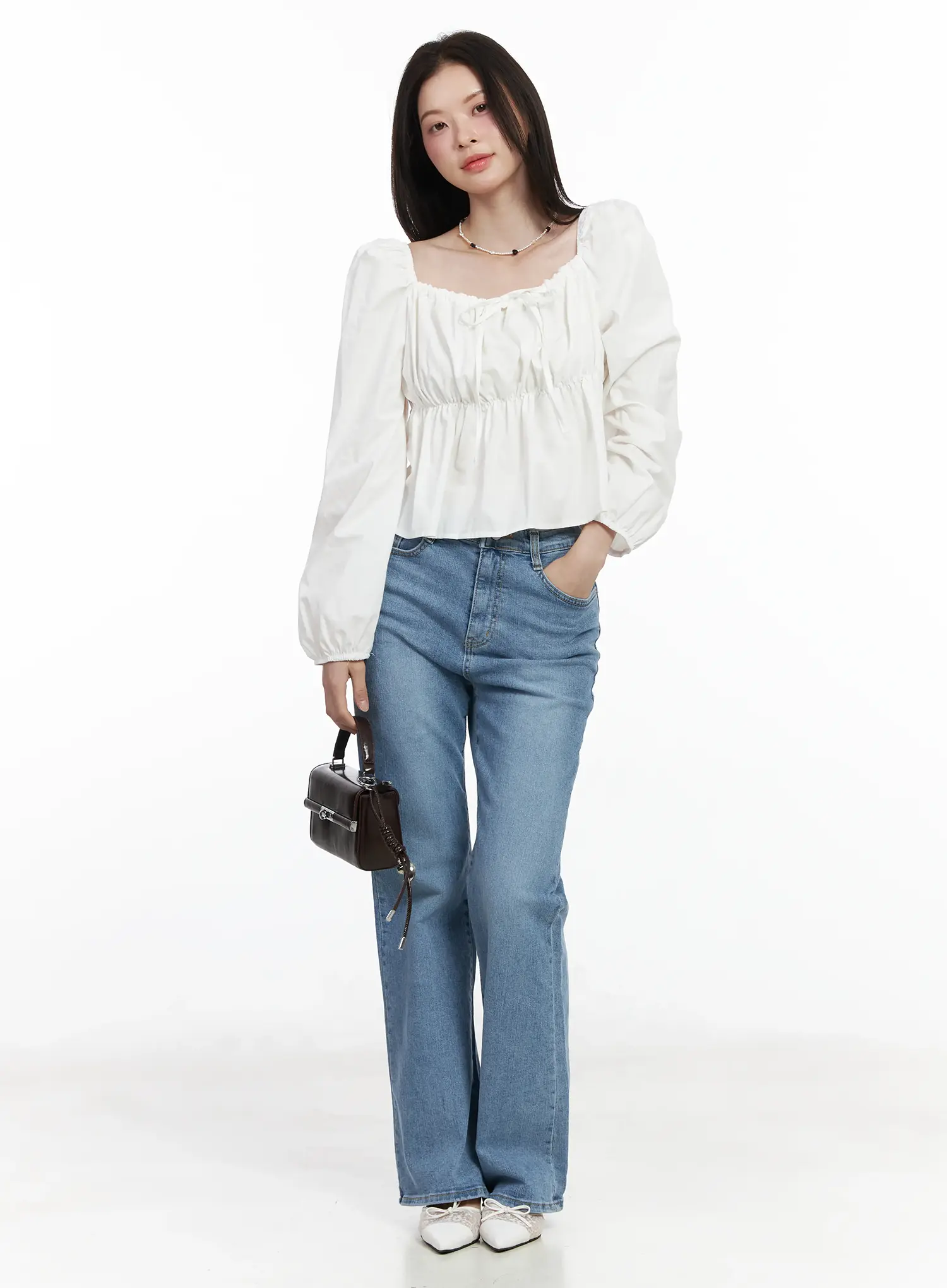 Skai High-Waist Bootcut Jeans IF520 - Image 2