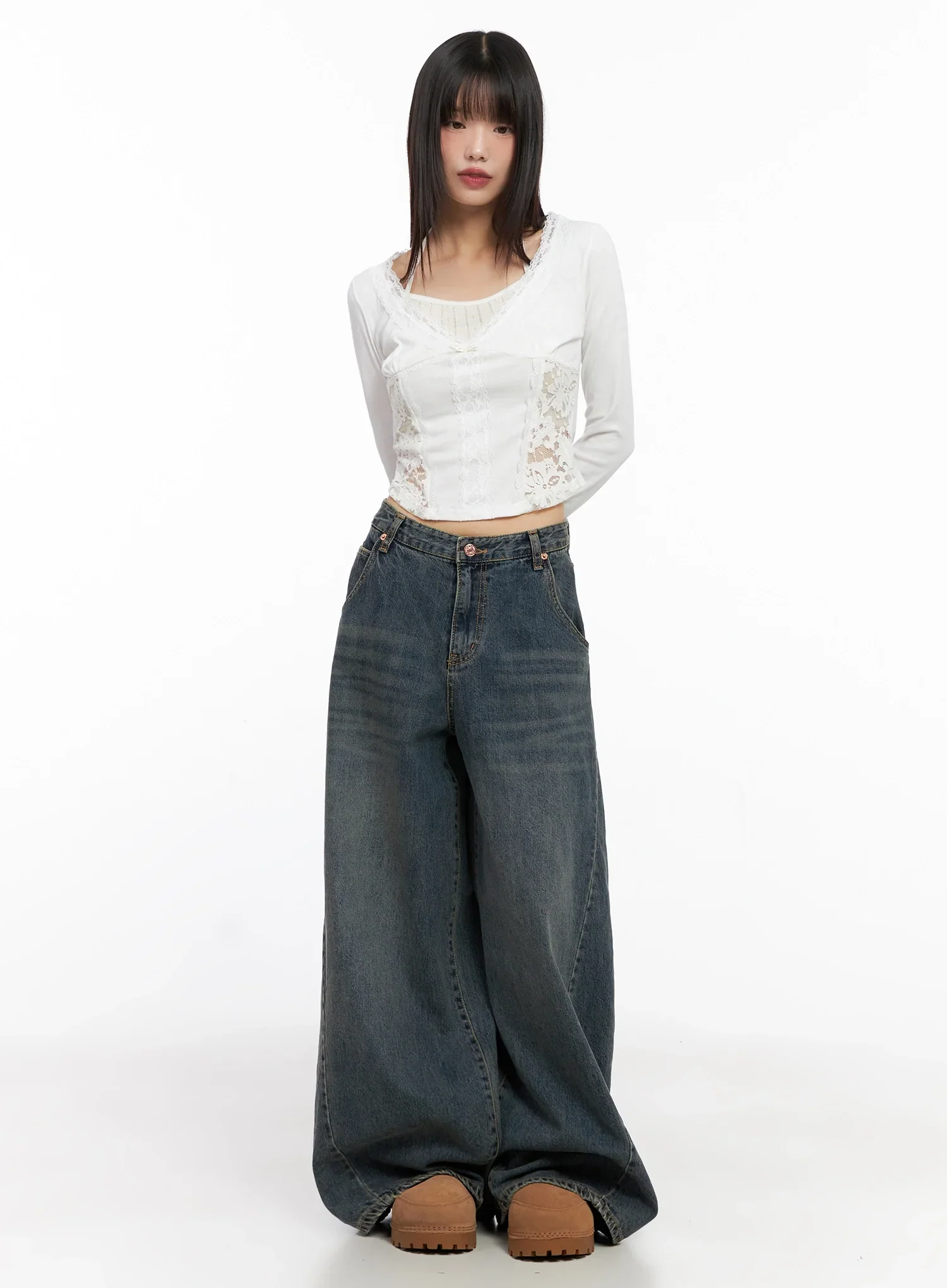 Skyler Washed Balloon Fit Jeans IN503 - Image 13