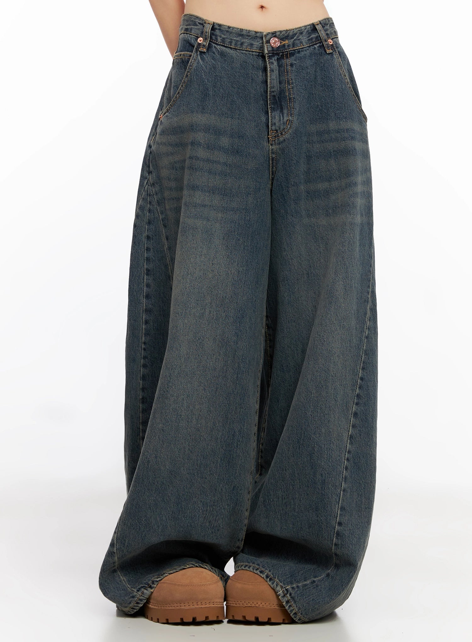 Skyler Washed Balloon Fit Jeans IN503 - Image 4