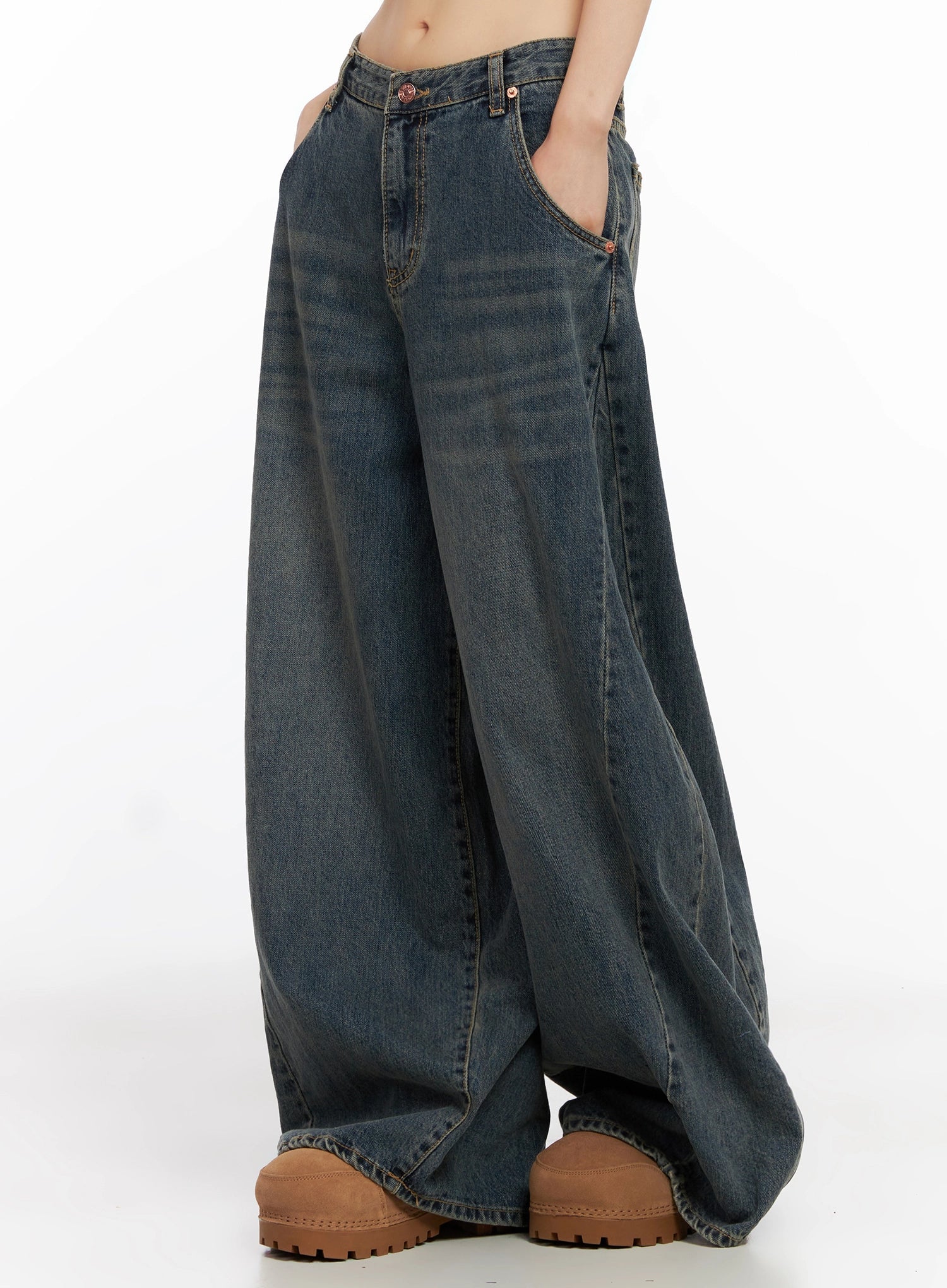 Skyler Washed Balloon Fit Jeans IN503 - Image 5