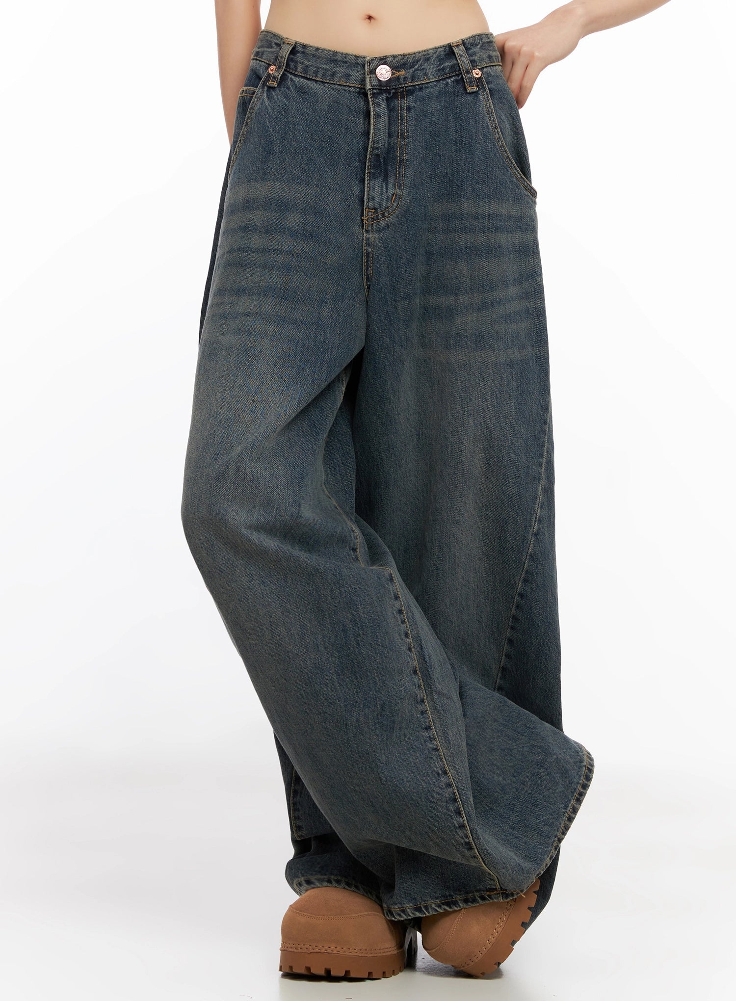 Skyler Washed Balloon Fit Jeans IN503 - Image 9