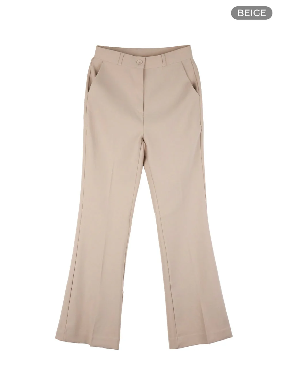 Sleek Solid Flared Trousers OS423 - Image 11