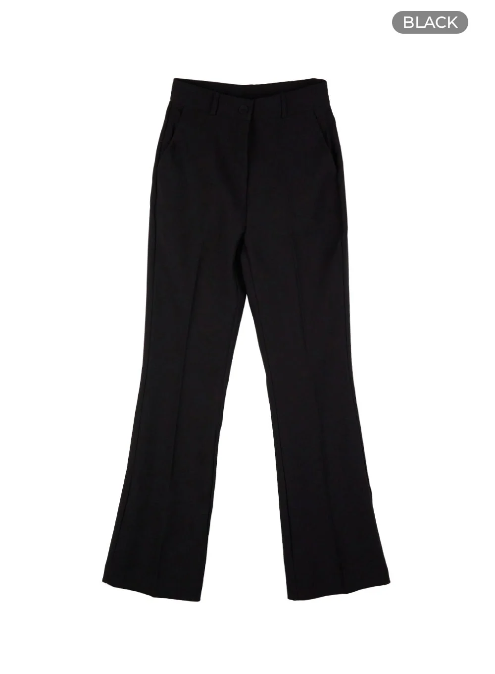 Sleek Solid Flared Trousers OS423 - Image 13