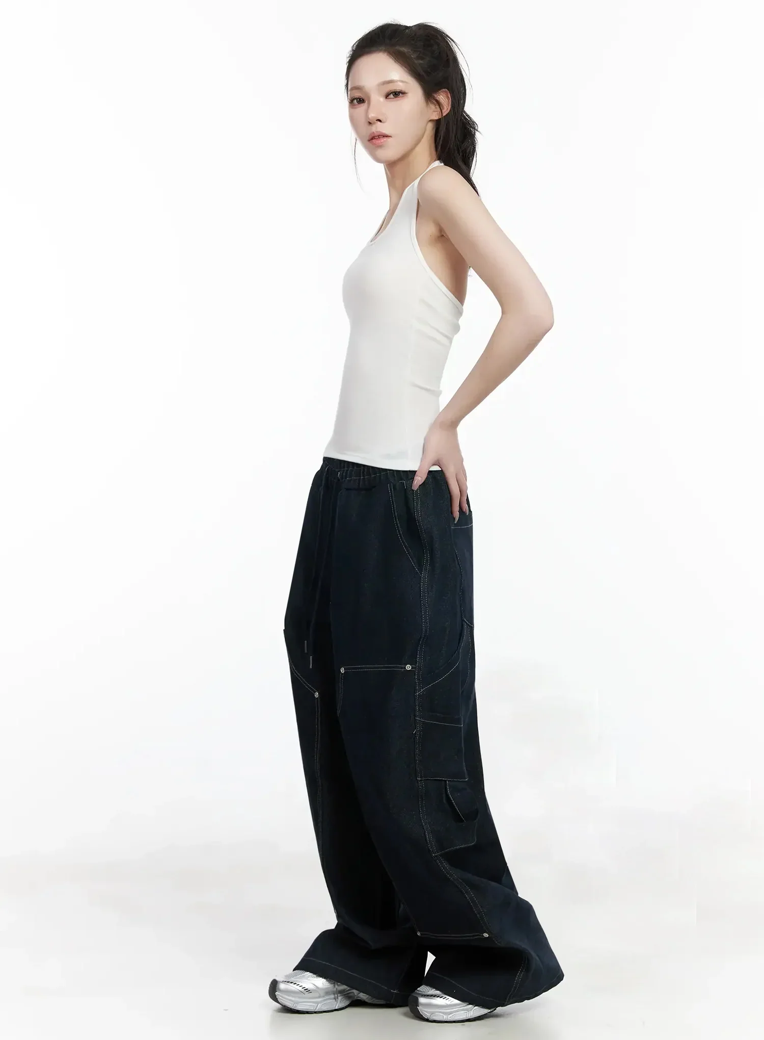 Sleeveless Halter Neck Tank Top IJ528 - Image 5