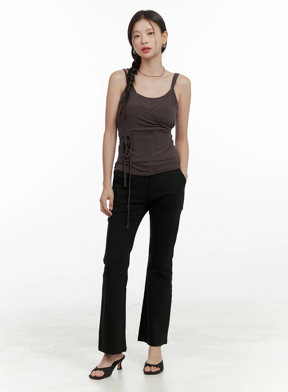 Slim Bootcut Basic Pants OL411 - Image 3