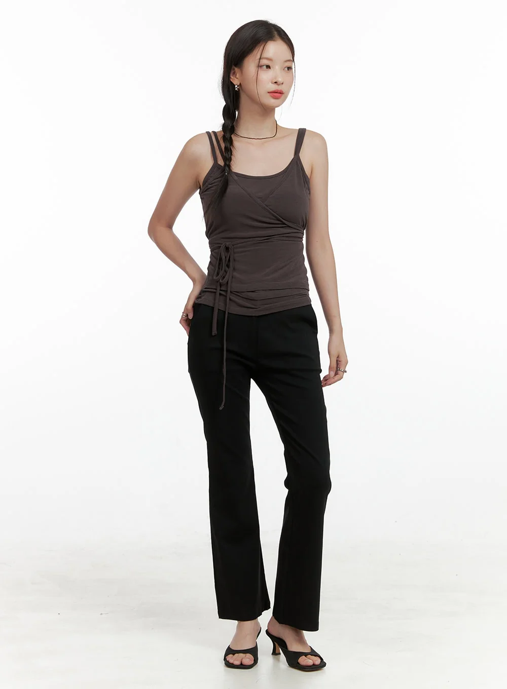 Slim Bootcut Basic Pants OL411 - Image 6