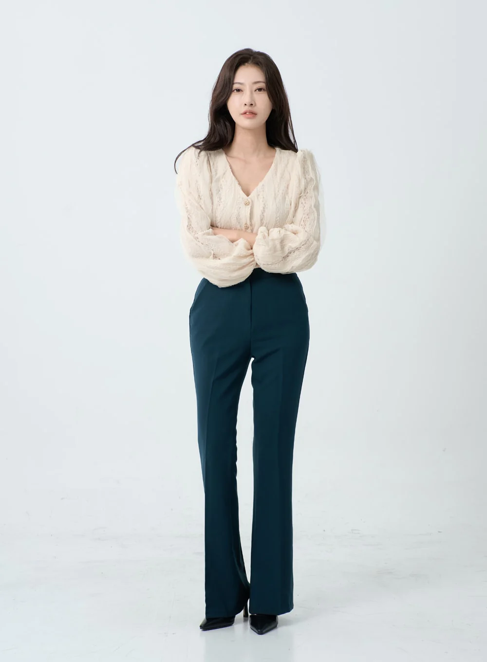 Slim Bootcut Tailored Pants IO18 - Image 5