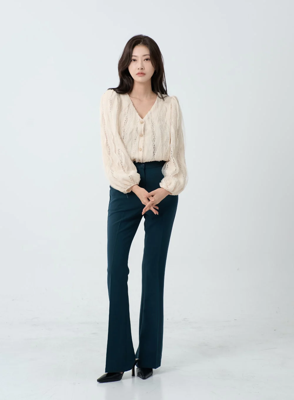 Slim Bootcut Tailored Pants IO18 - Image 7