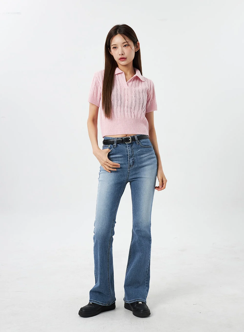 Slim Fit Bootcut Jeans CY303 - Image 3
