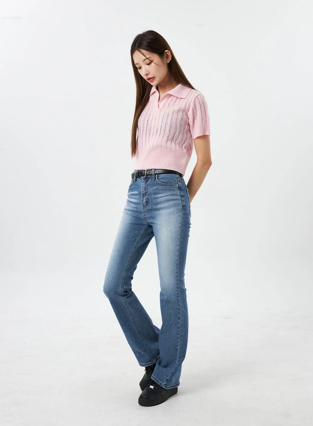 Slim Fit Bootcut Jeans CY303 - Image 7