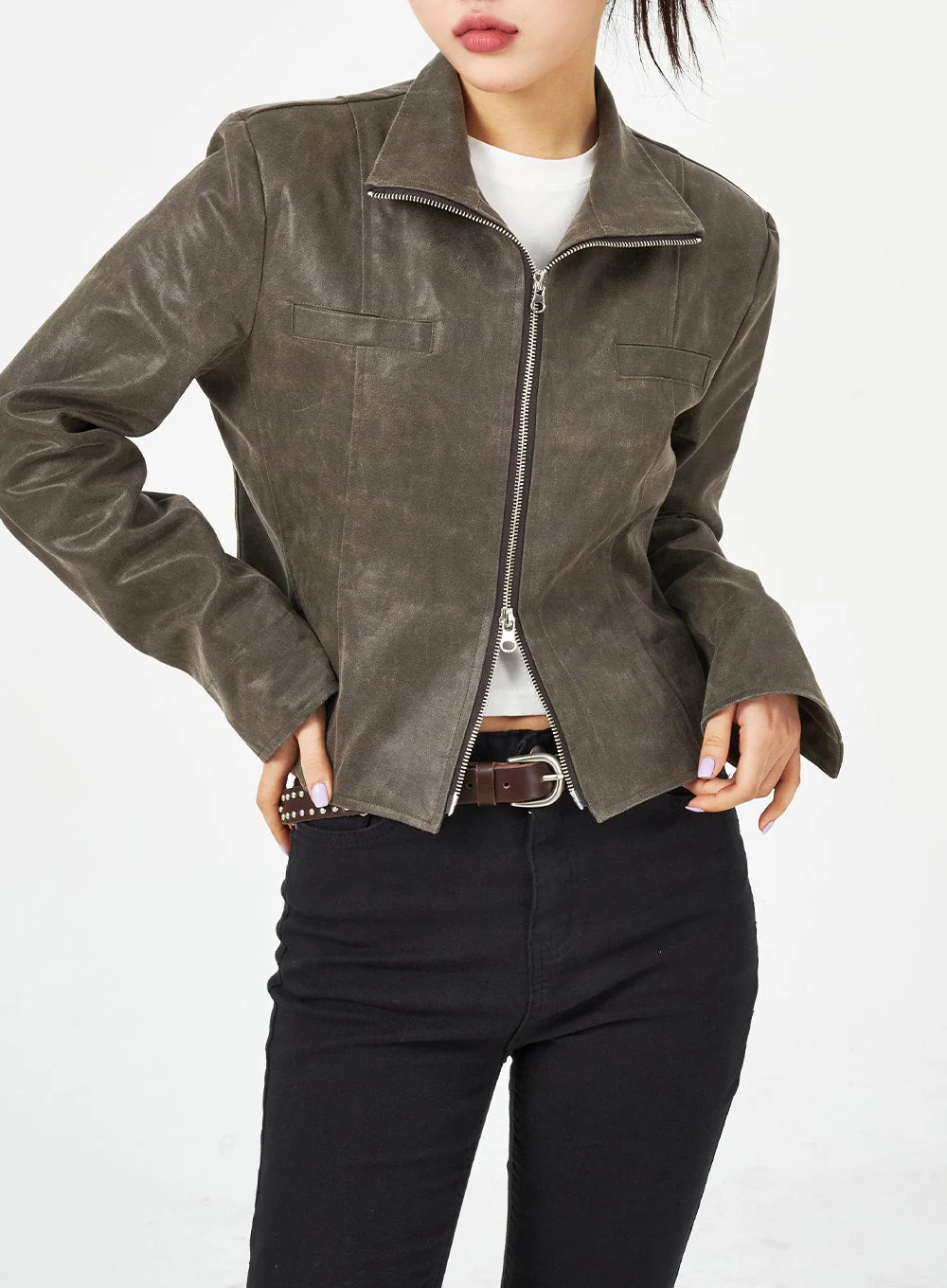 Slim Fit Bootcut Pants CM321 - Image 11