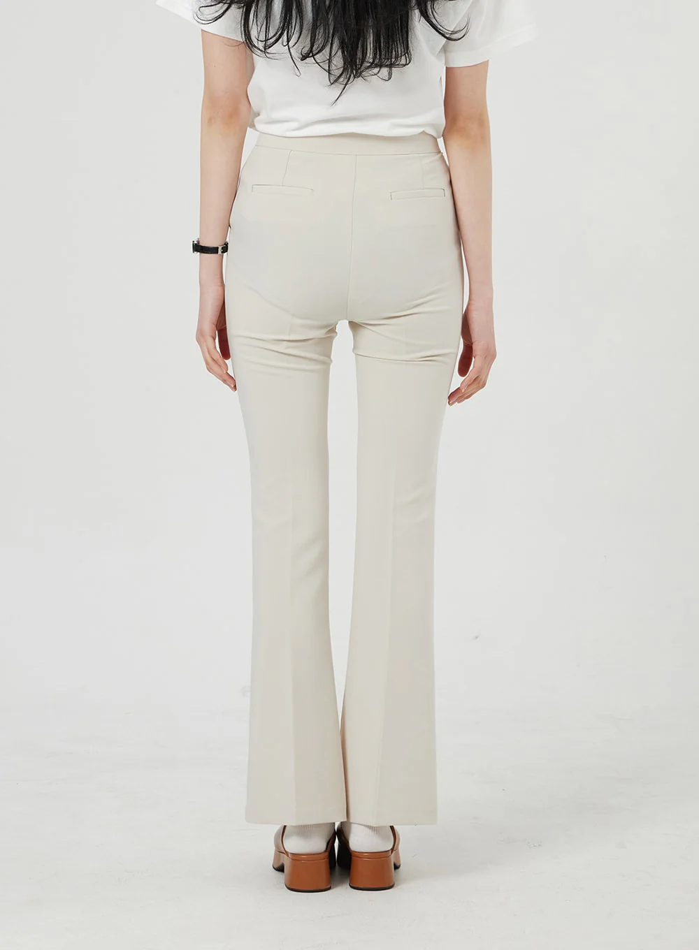 Slim Fit Bootcut Pants OF322 - Image 12