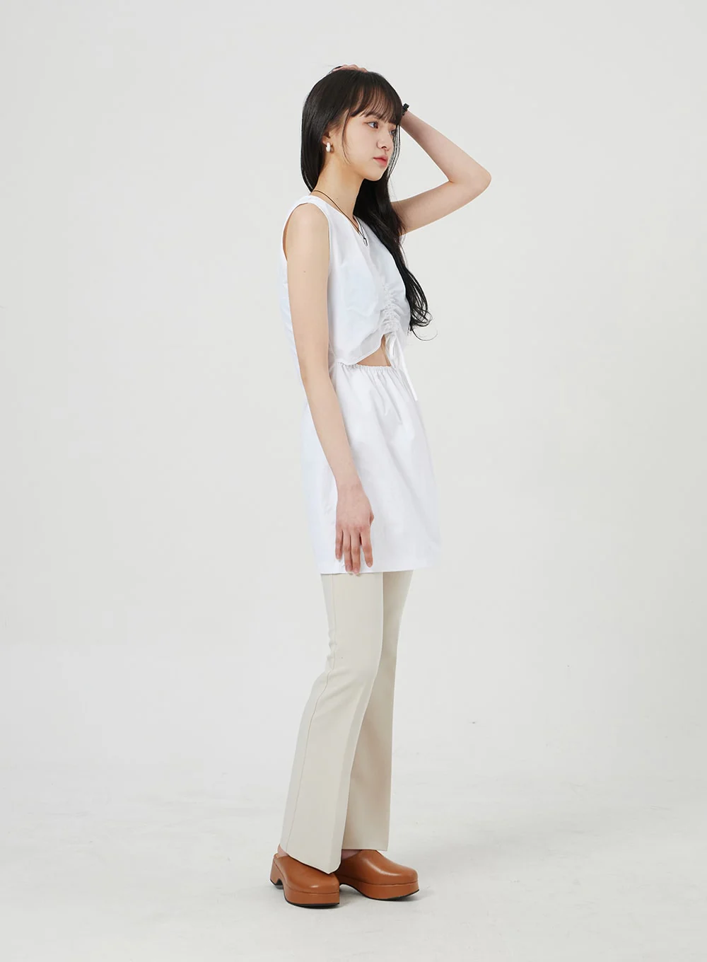 Slim Fit Bootcut Pants OF322 - Image 5