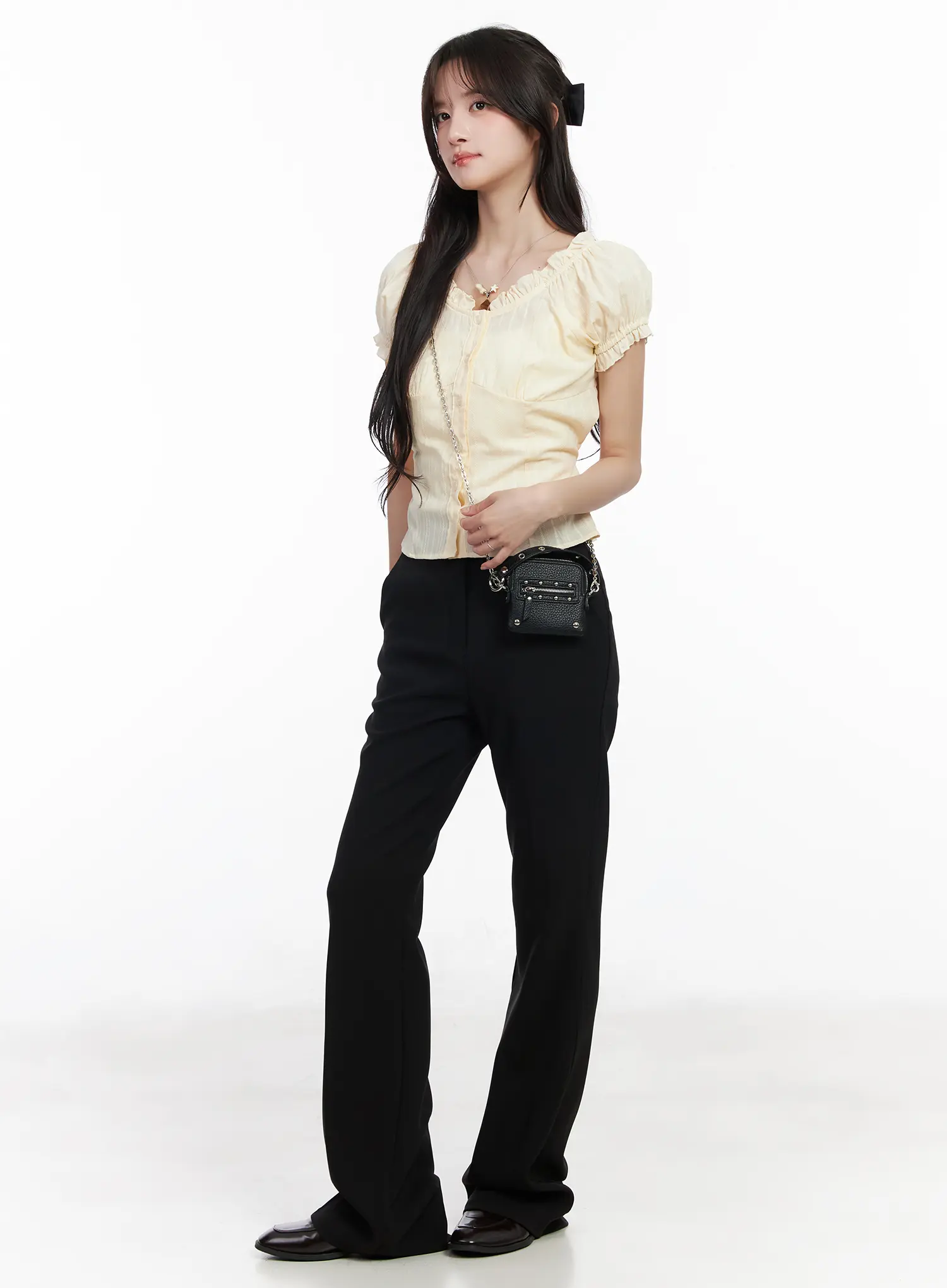 Slim Fit Bootcut Trousers CM531