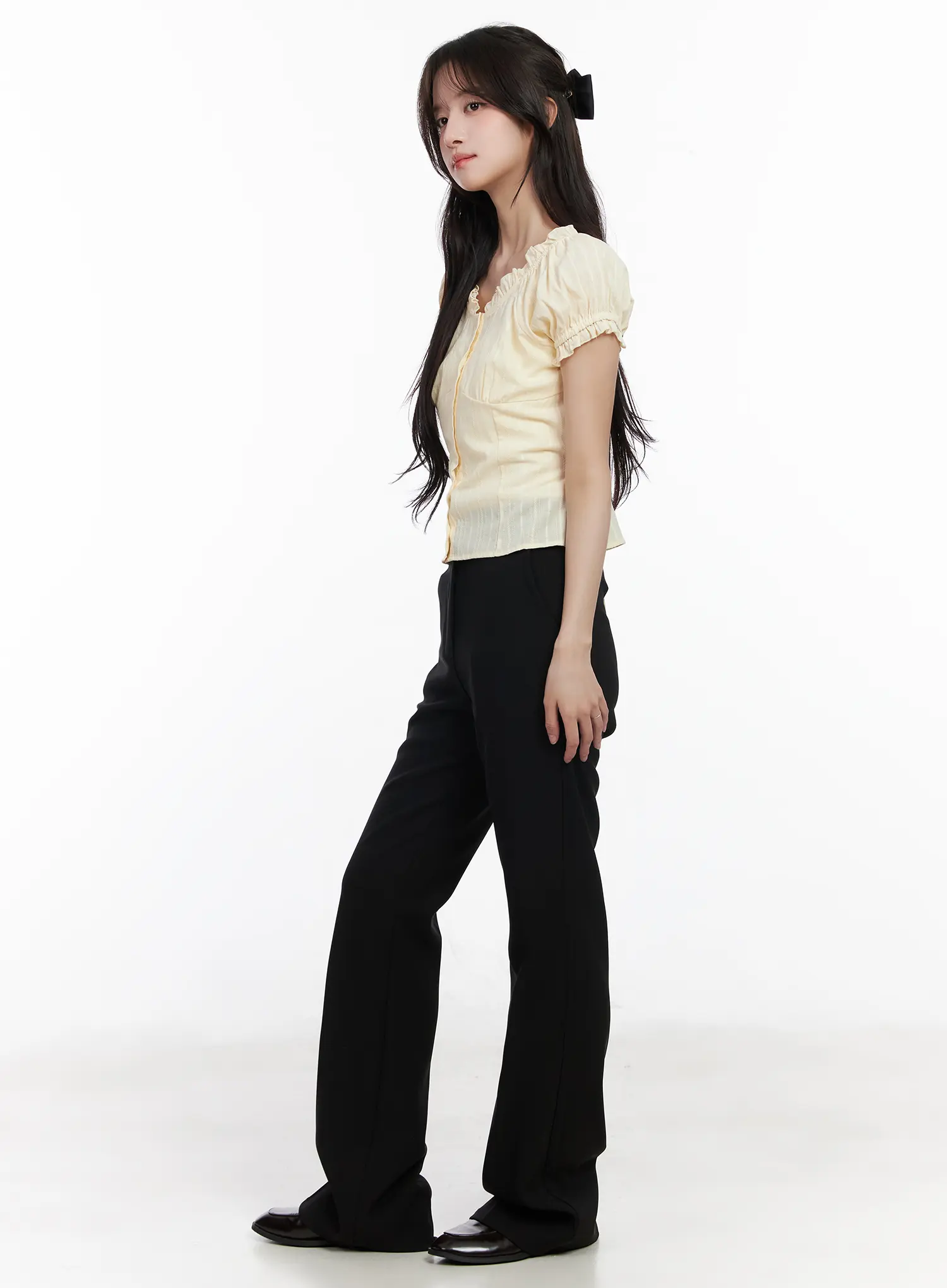 Slim Fit Bootcut Trousers CM531 - Image 6