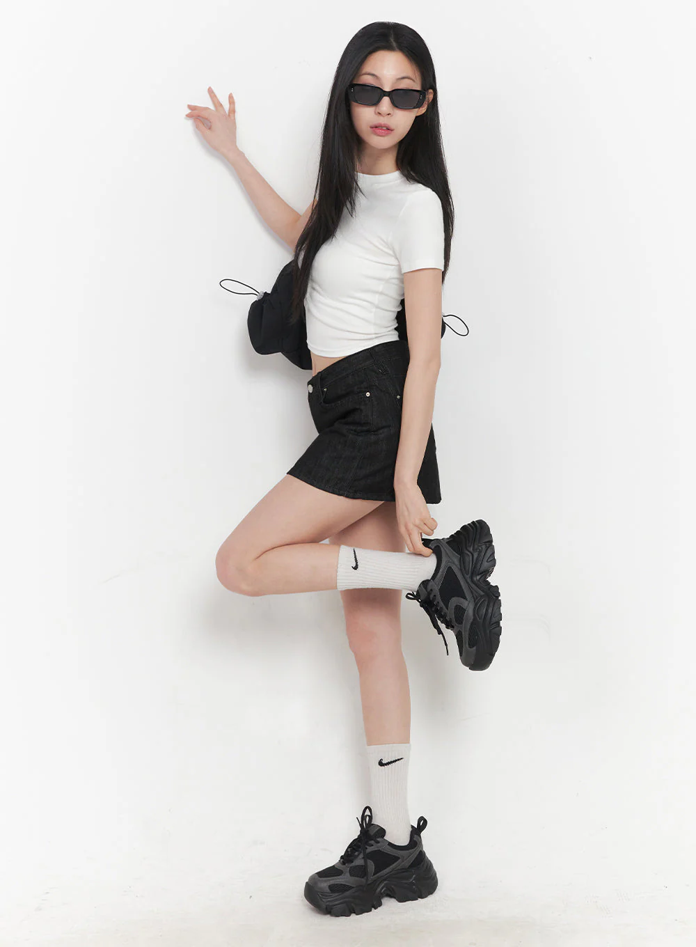 Slim-Fit Crop Tee IY516 - Image 14