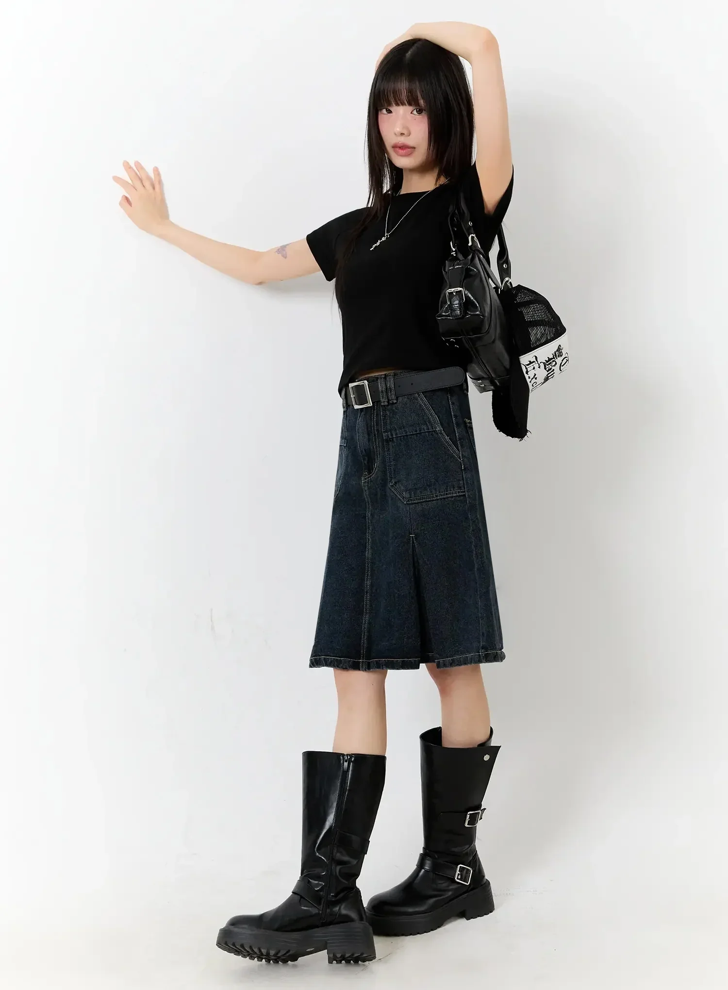 Slim-Fit Cropped Tee IU523 - Image 14