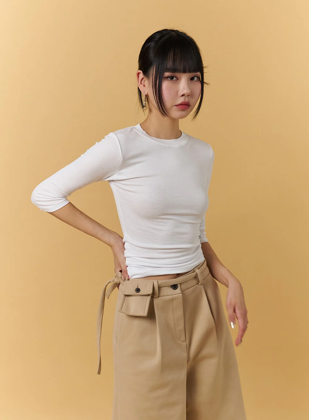 Slim Fit Half Sleeve Top CJ404 - Image 5