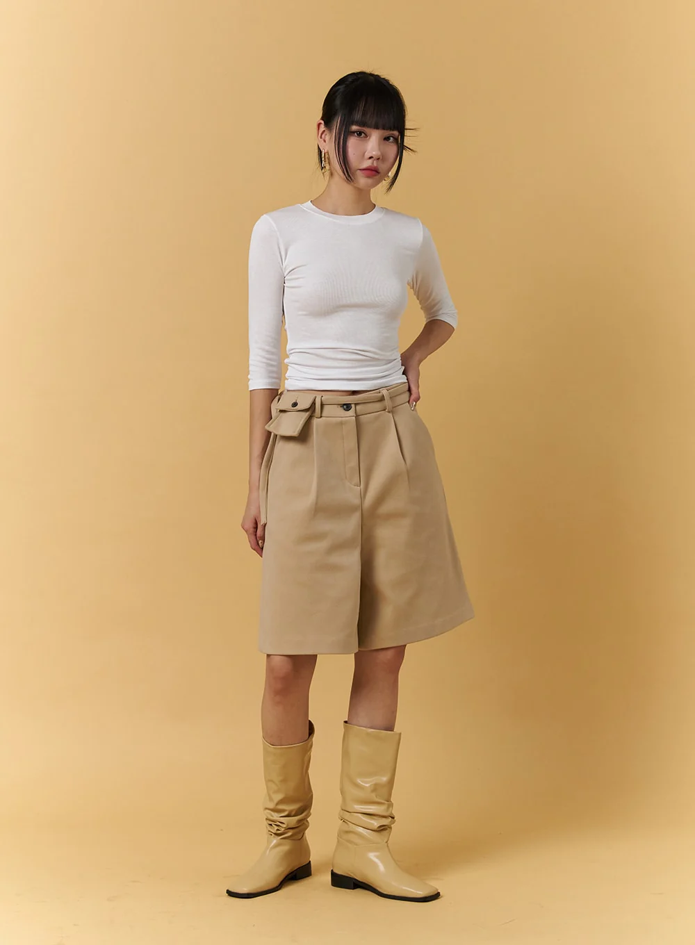 Slim Fit Half Sleeve Top CJ404 - Image 6