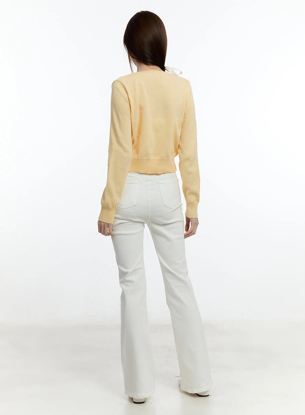 Slim-Fit High-Waisted Flared Trousers CM521 - Image 4
