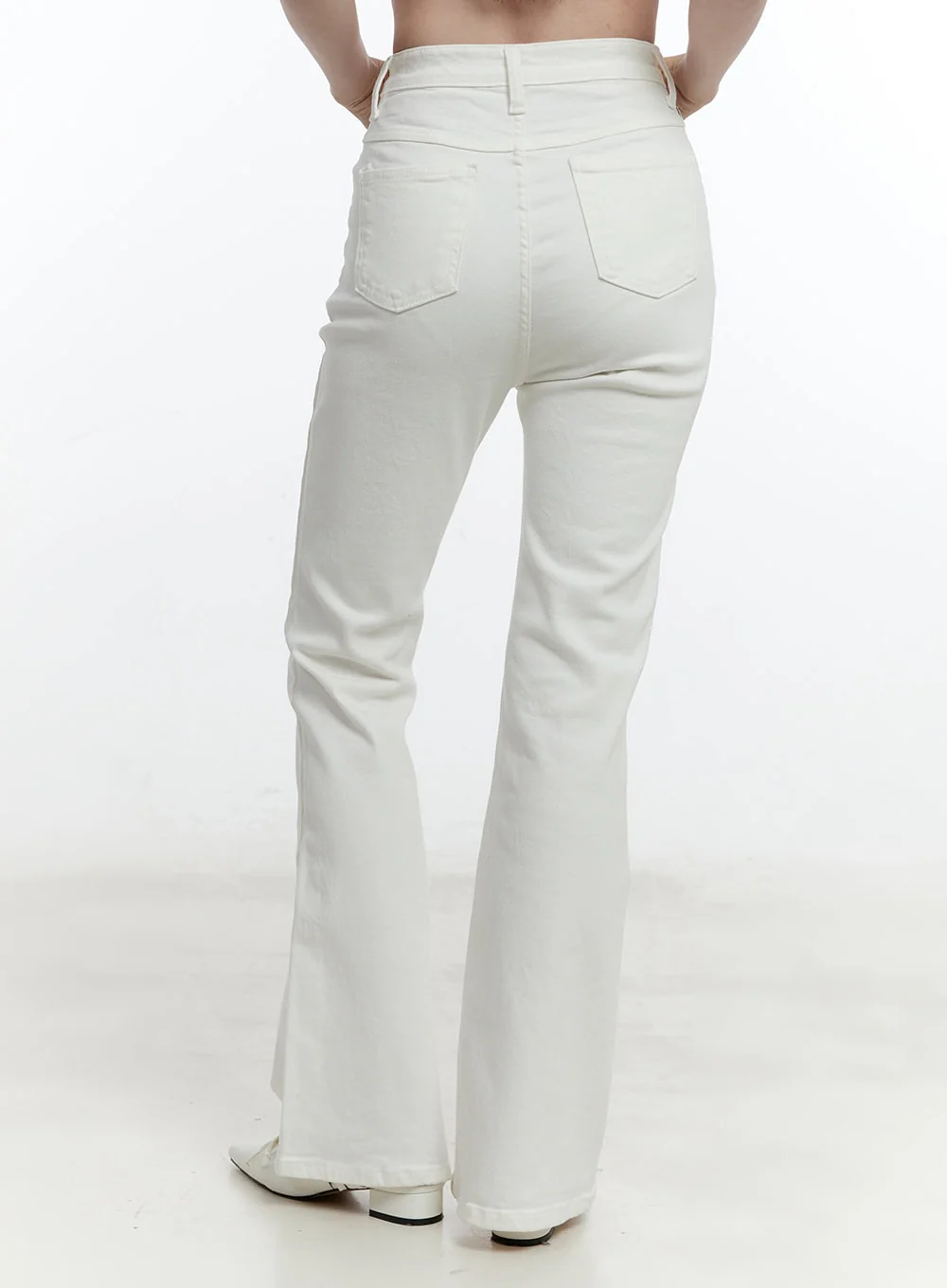 Slim-Fit High-Waisted Flared Trousers CM521 - Image 7
