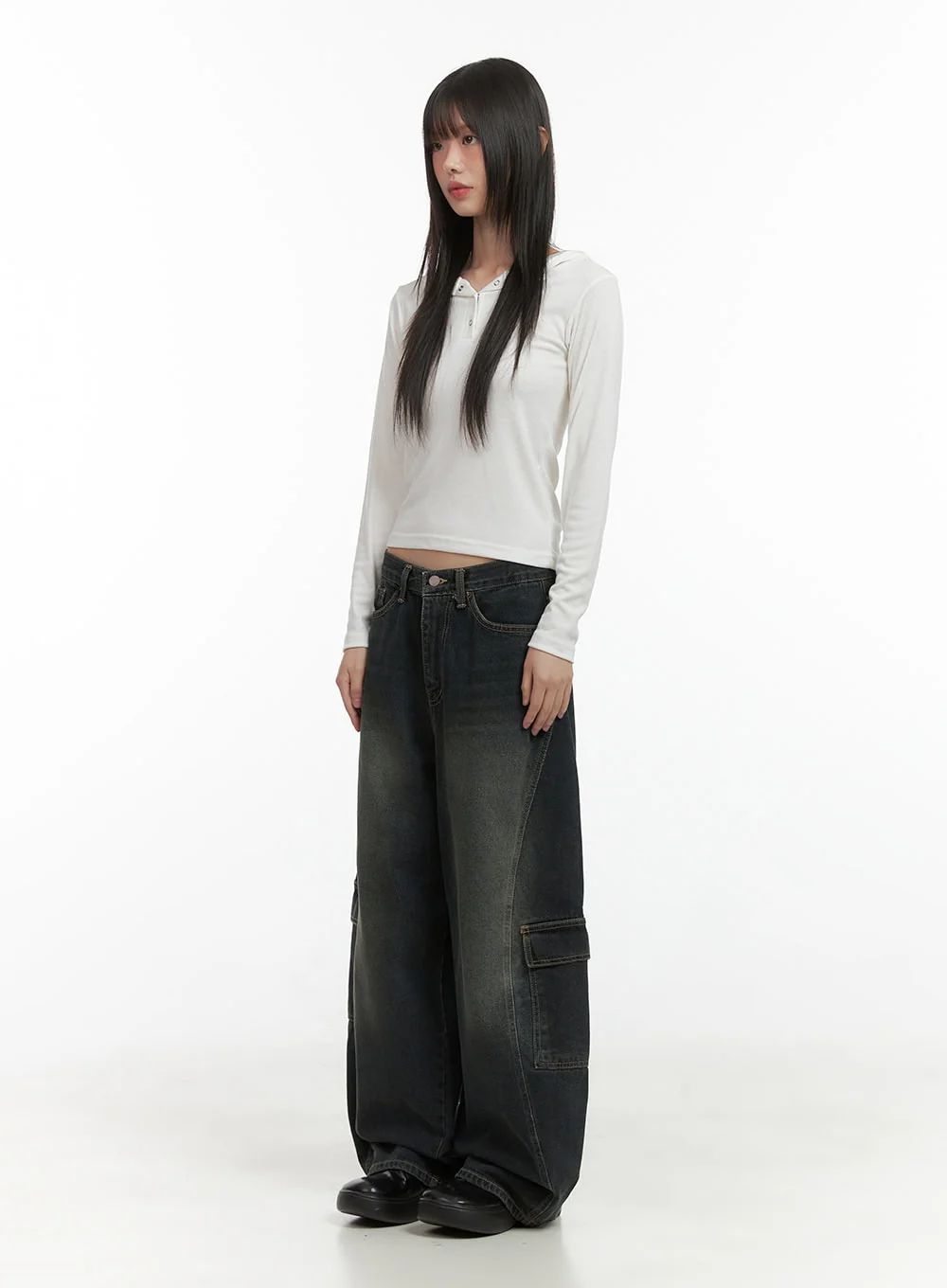 Slim Fit Hooded Long Sleeve Top CO410 - Image 2