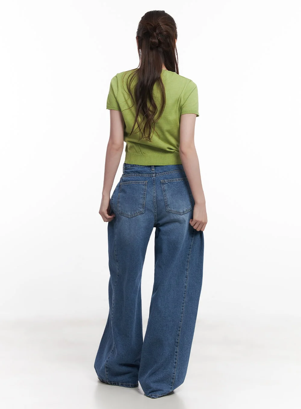 Slim-Fit Short Sleeve Sweater CY519 - Image 7