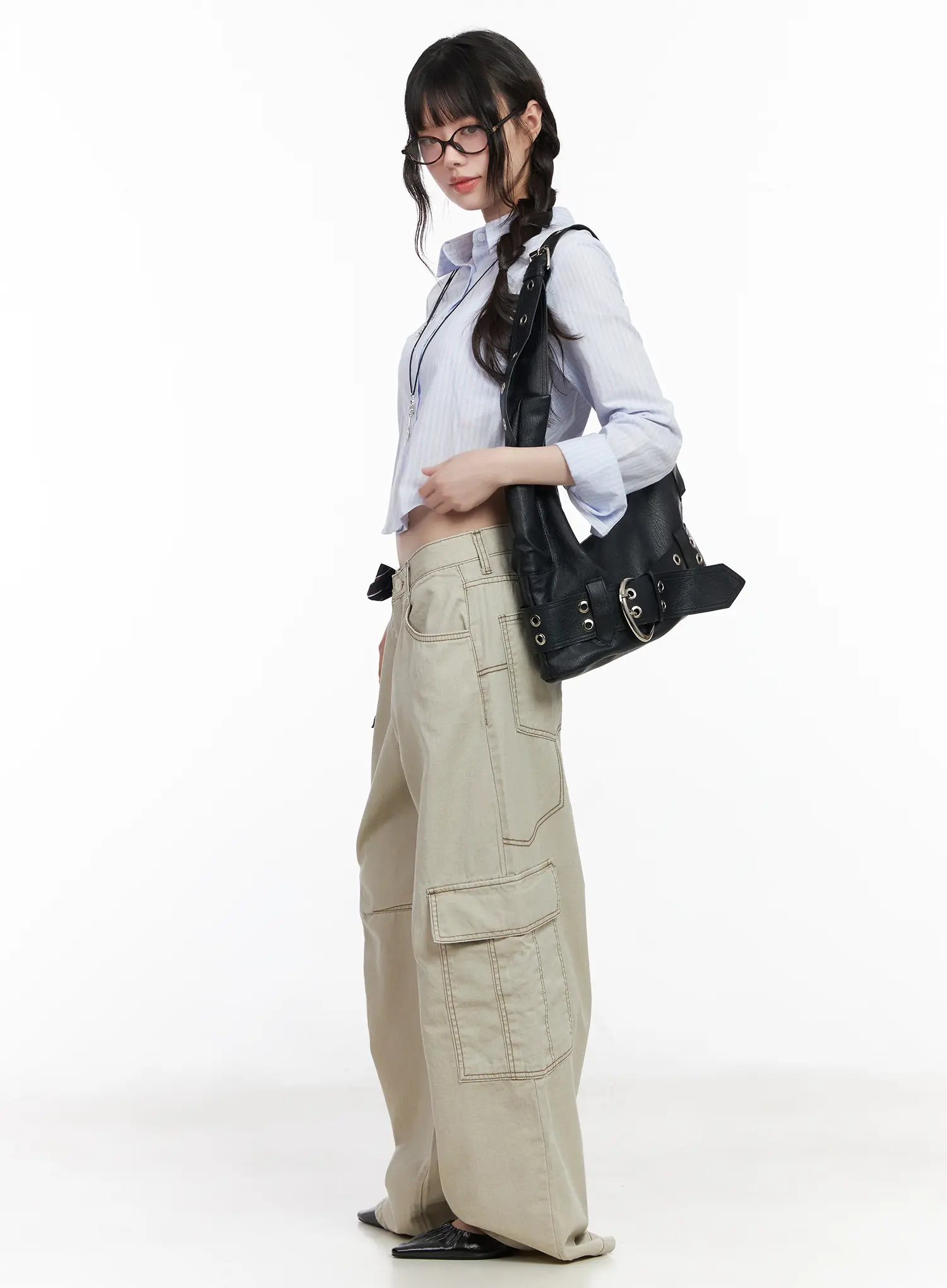 Slim-Fit Striped Collared Shirt CM526 - Image 6