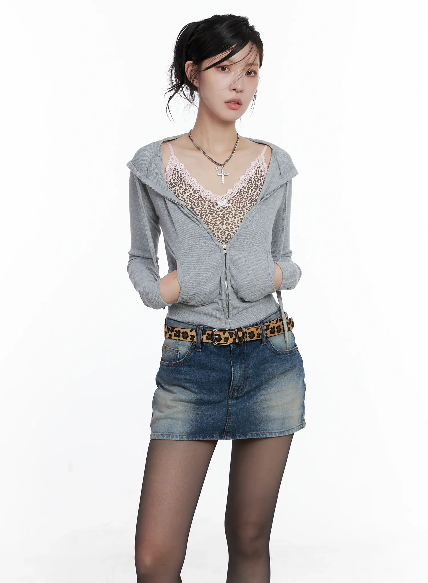 Slim Fit Zip-Up Hoodie CS510 - Image 3