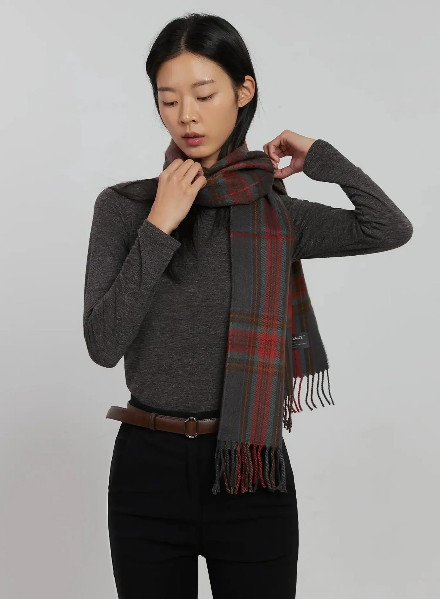 Slim Oval Buckle Belt IJ509 - Image 2