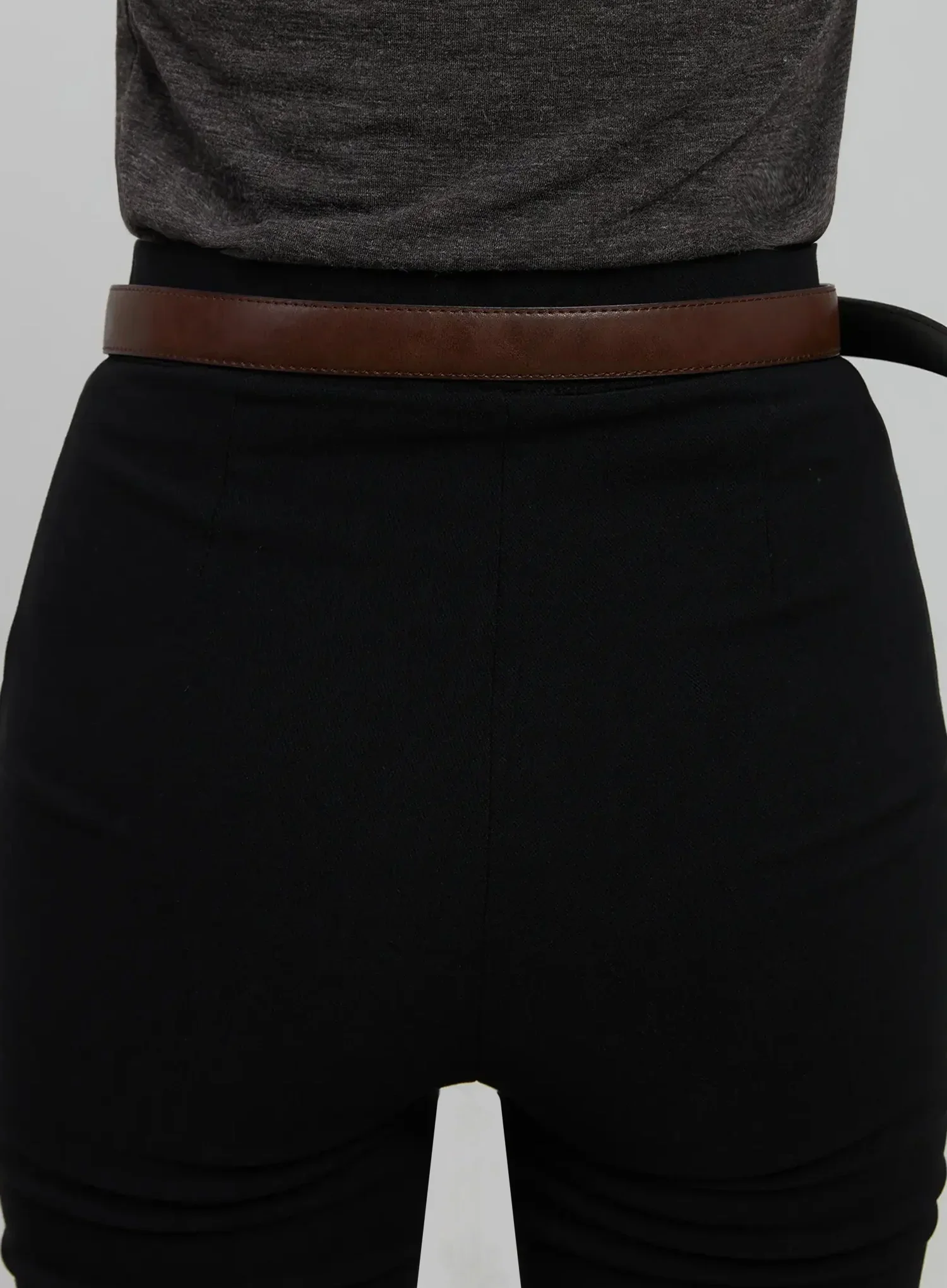 Slim Oval Buckle Belt IJ509 - Image 5