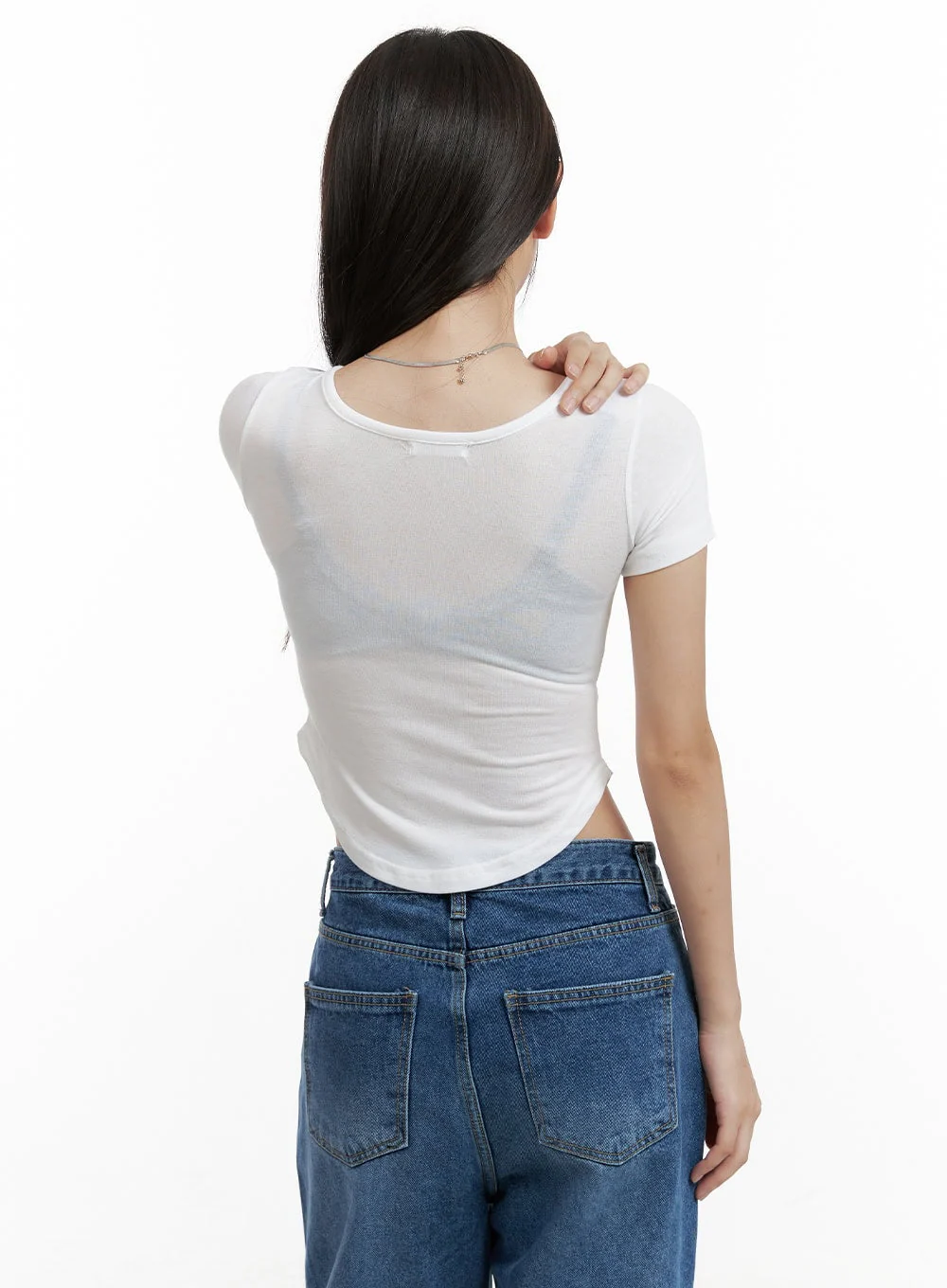 Slim U-Neck Crop Top CL431 - Image 6