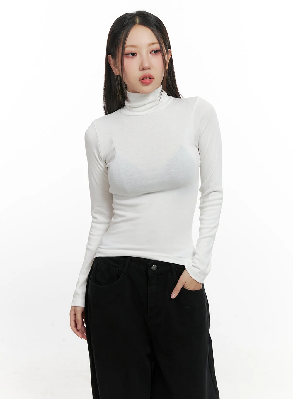 SlimFit Turtle Neck Top CN415 - Image 8