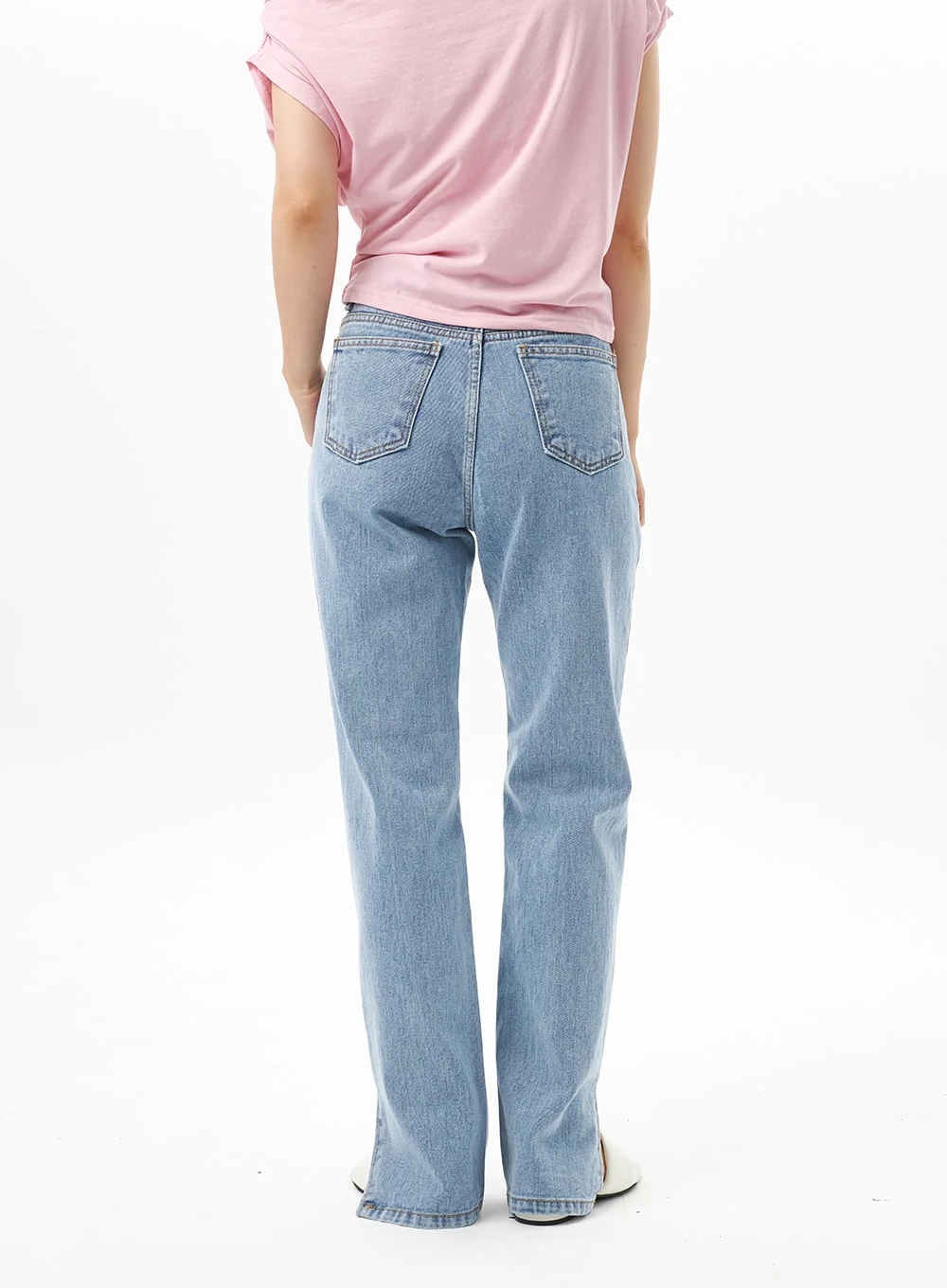 Slit Detail Jeans OU314 - Image 3