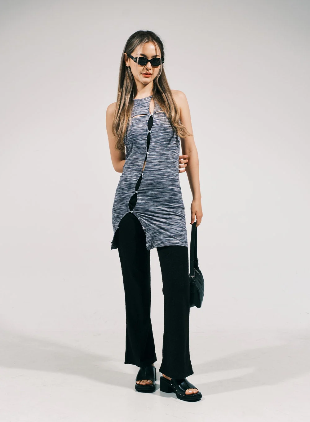 Slit Layered Mini Dress CJ03 - Image 3
