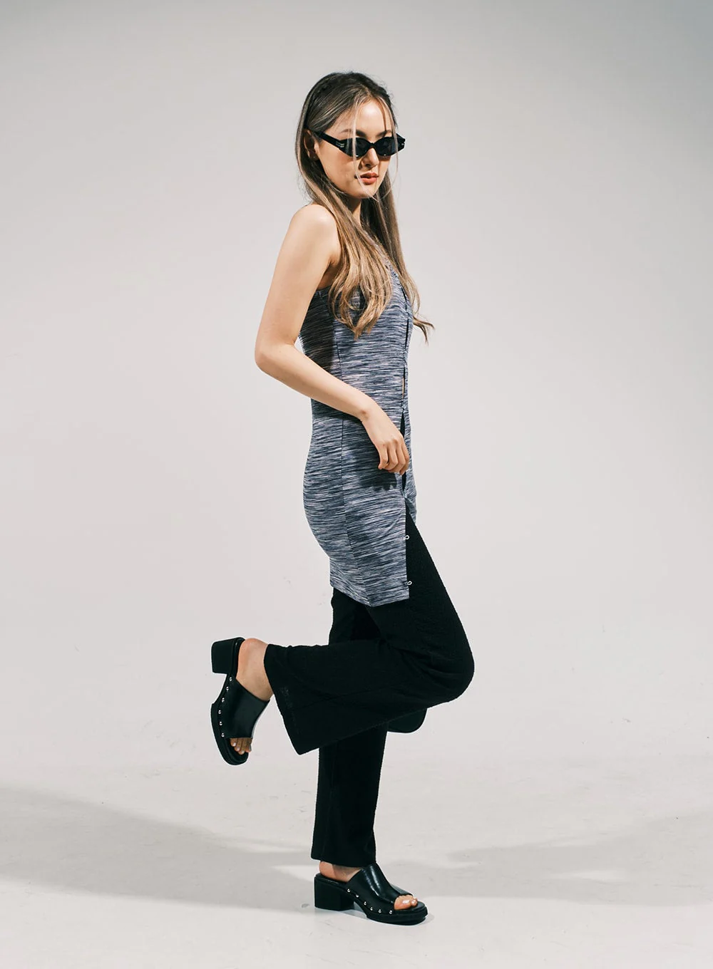 Slit Layered Mini Dress CJ03 - Image 8