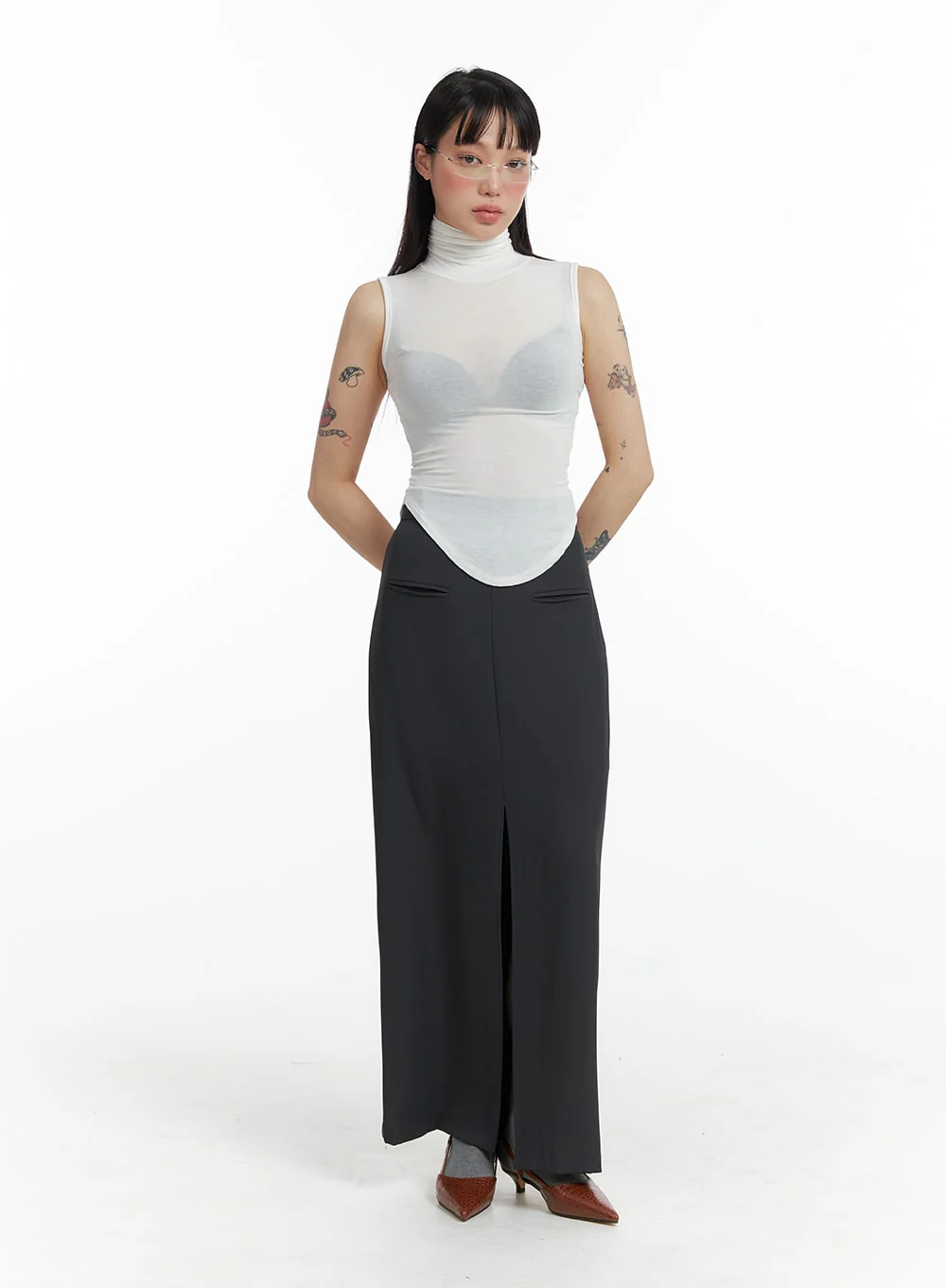 Slit Maxi Skirt IF423 - Image 4