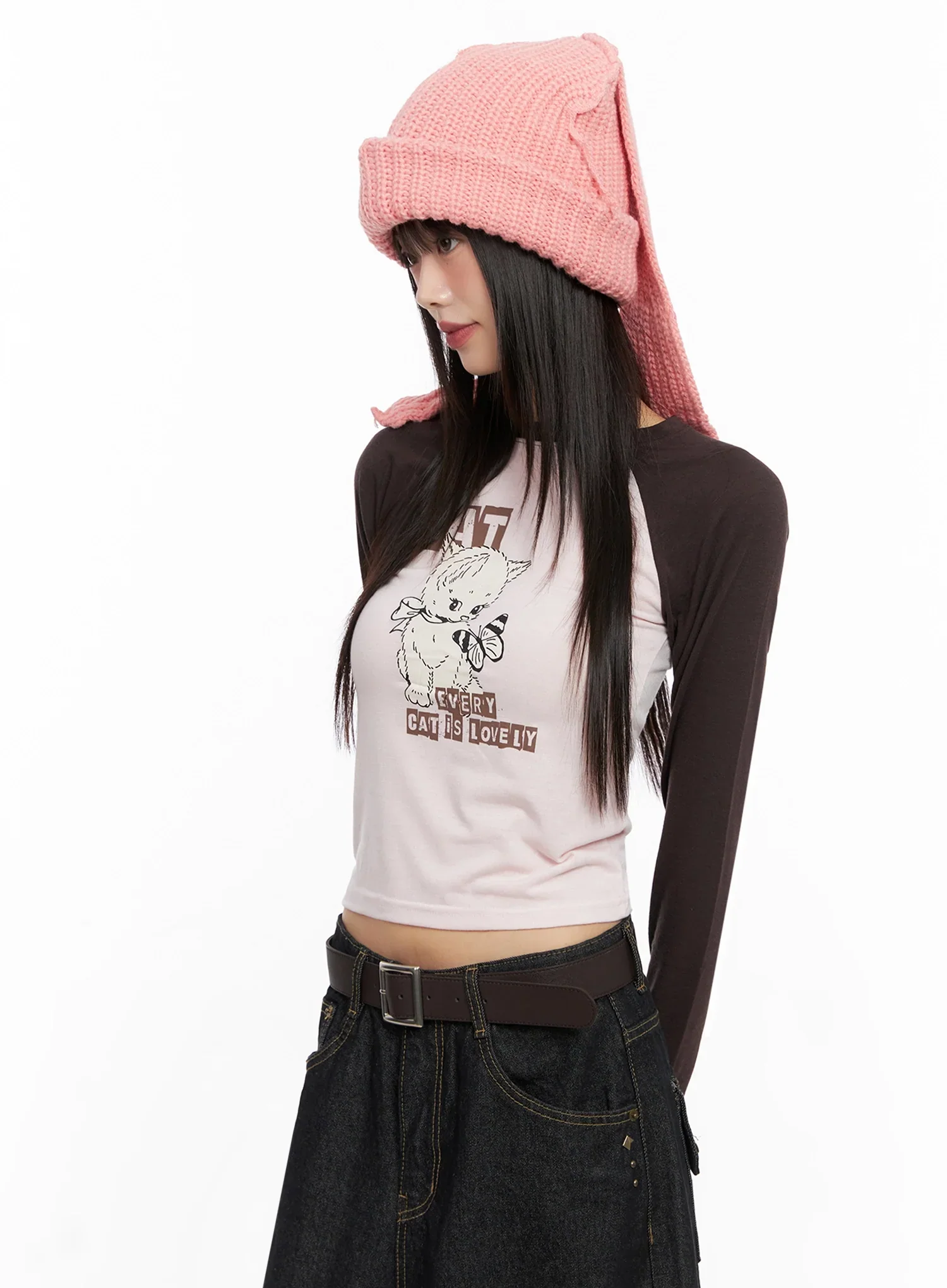 Slouchy Knit Beanie IN503 - Image 4