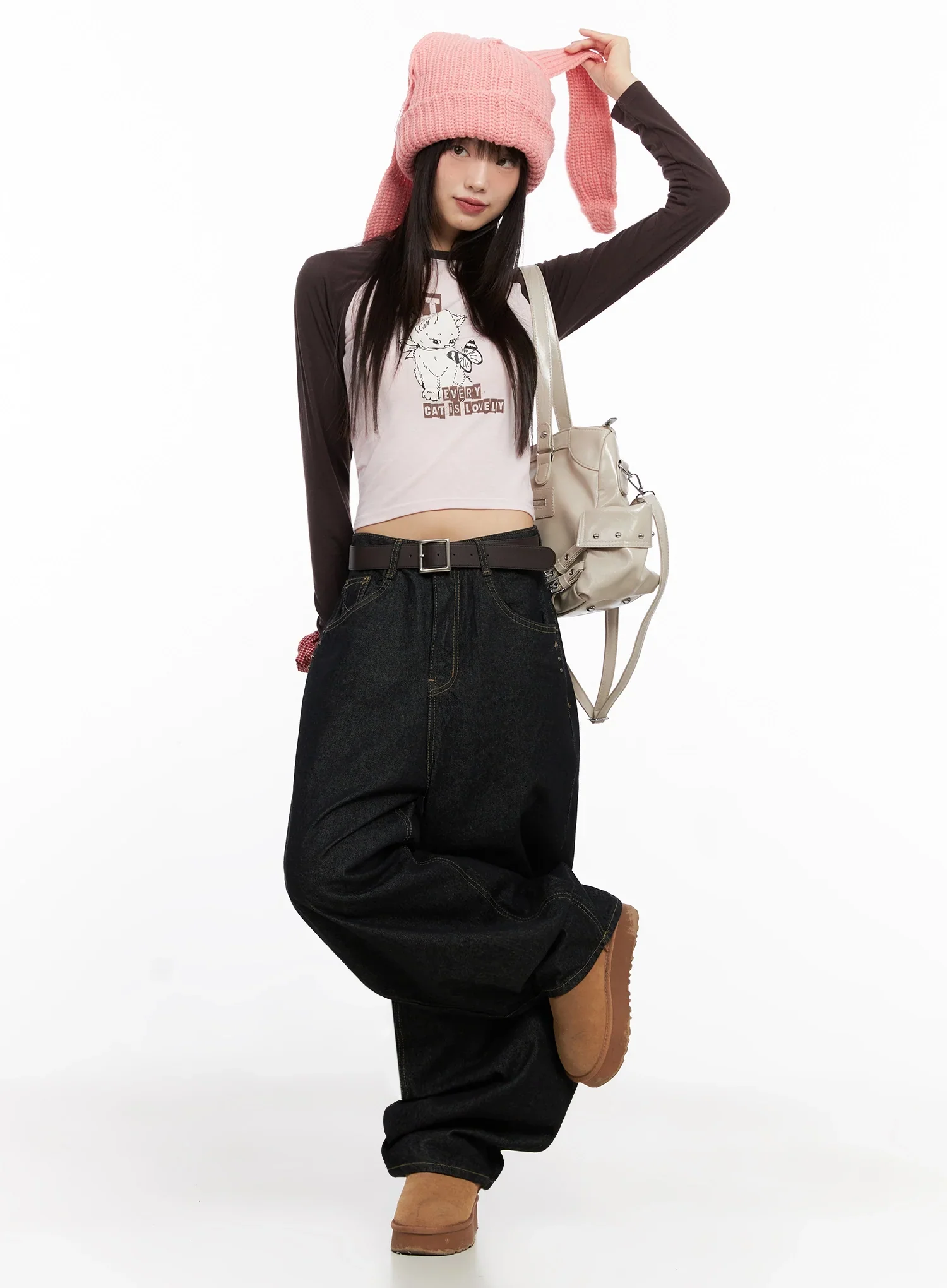 Slouchy Knit Beanie IN503 - Image 5