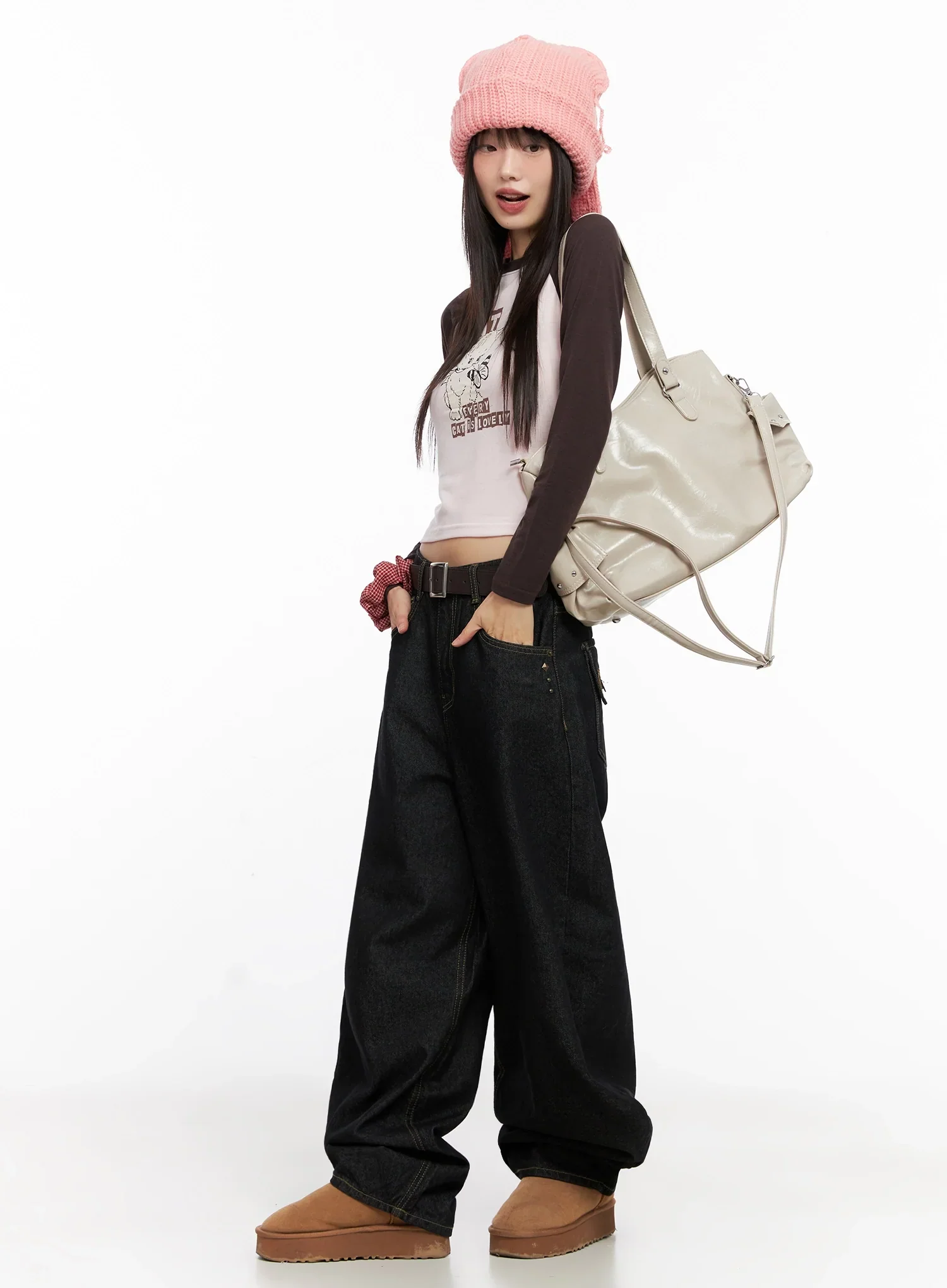 Slouchy Knit Beanie IN503 - Image 6
