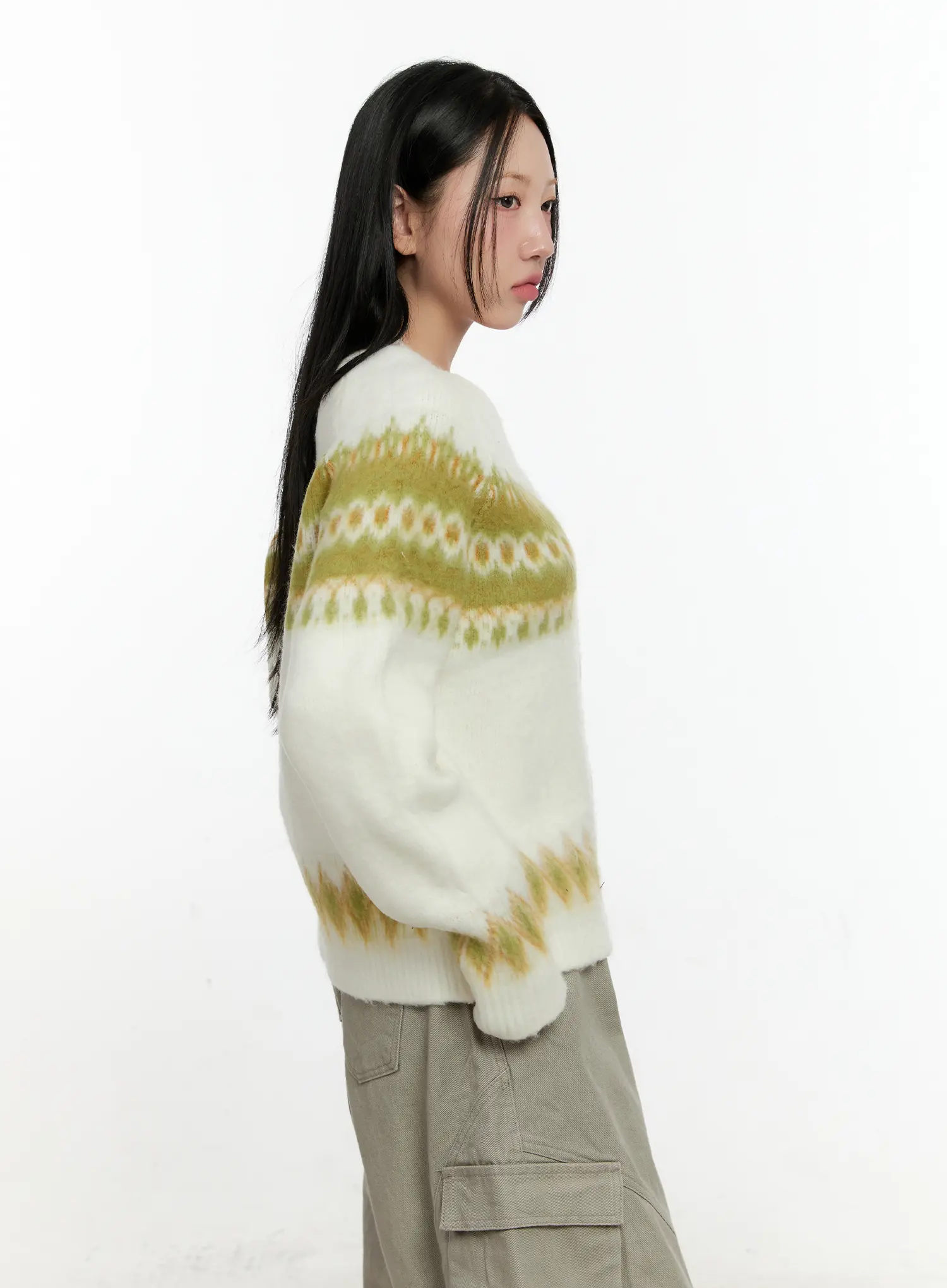 Snowflake Knit Cardigan CN506 - Image 6