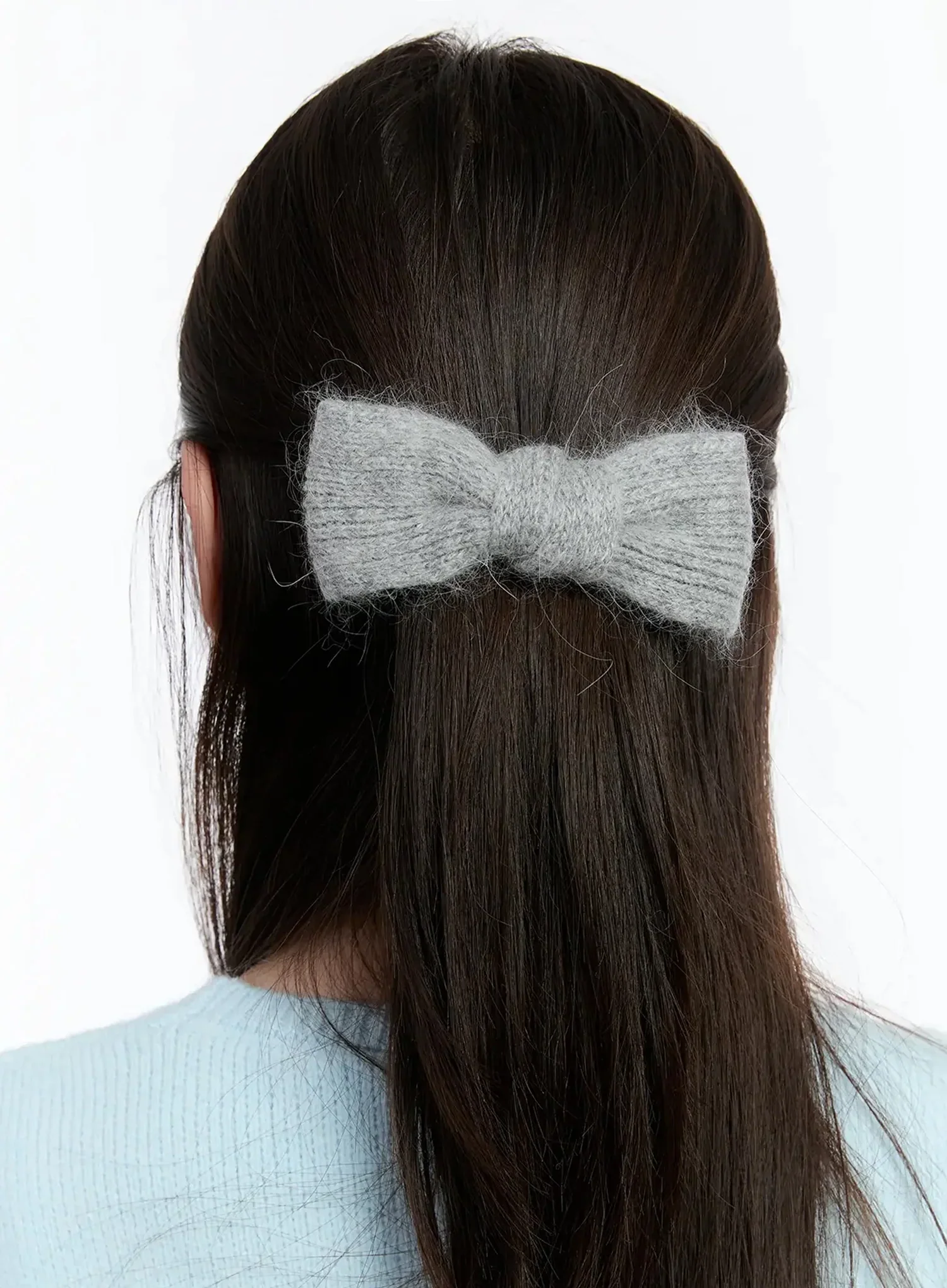Soft Angora Bow Hair Clip ID526 - Image 4