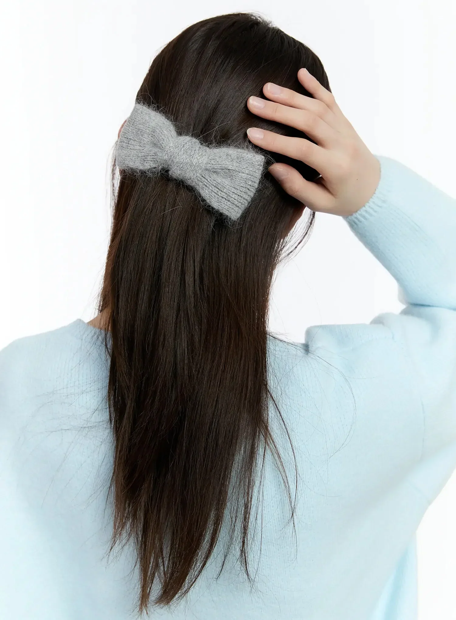 Soft Angora Bow Hair Clip ID526 - Image 5
