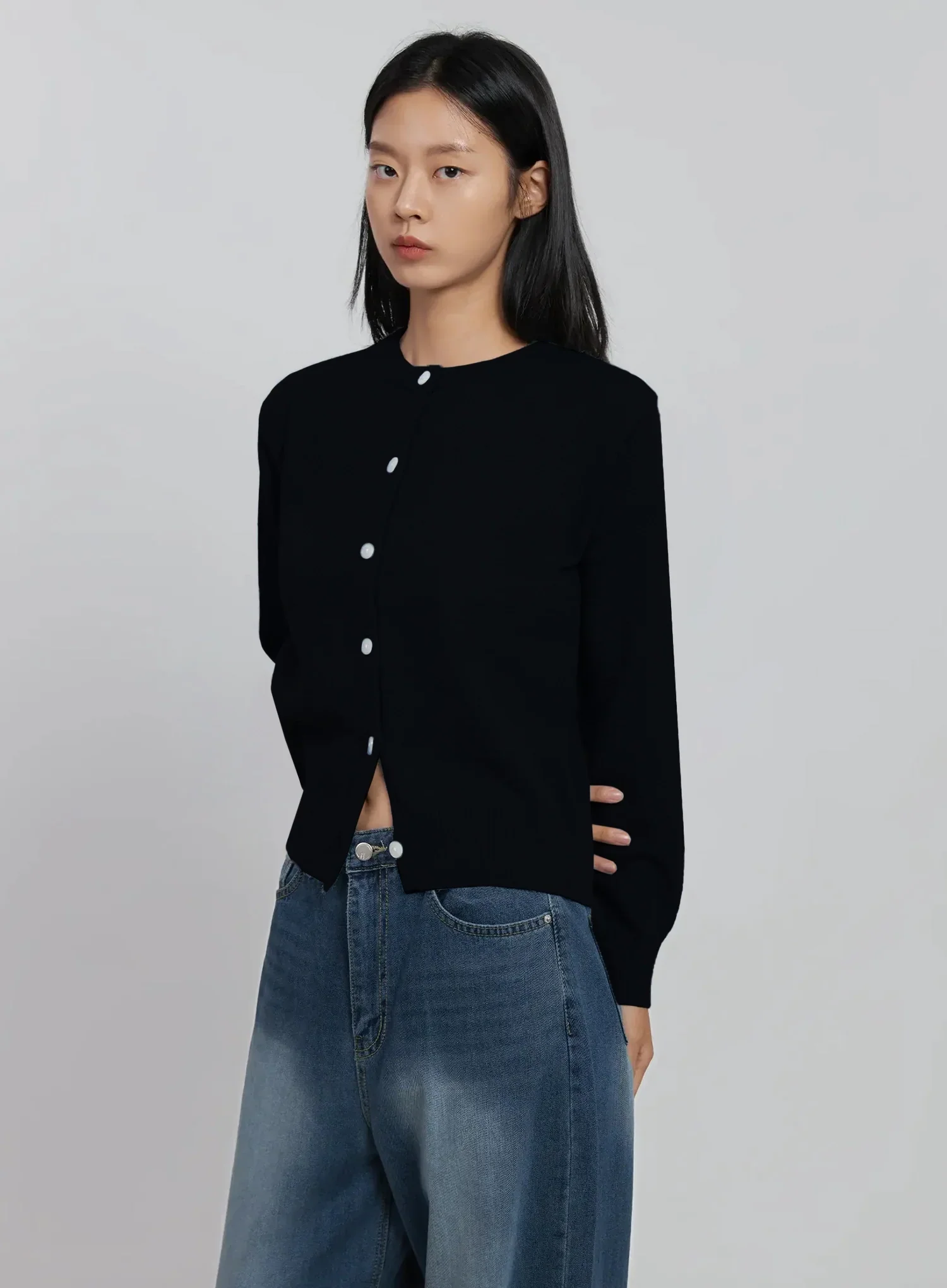 Soft Button-Up Cardigan ID516 - Image 15